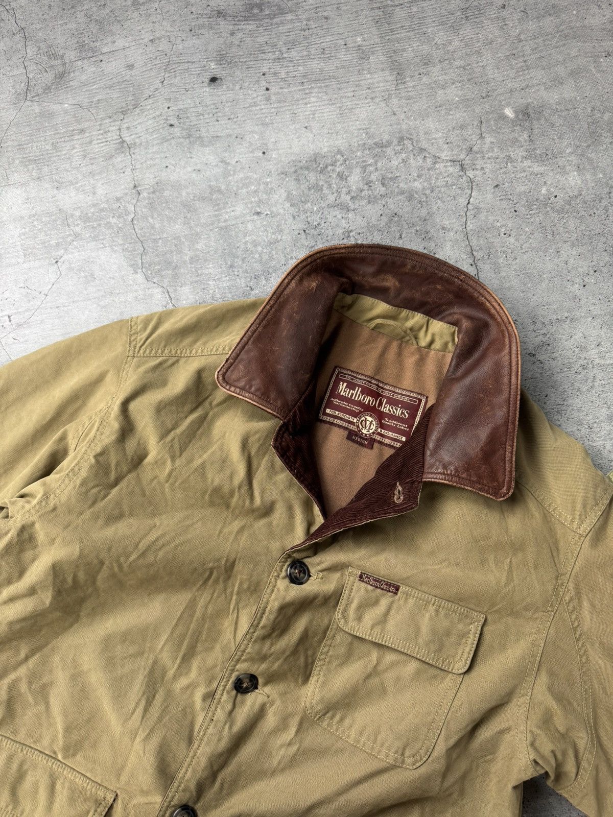 Marlboro Classics Marlboro Classics Vintage 90s Lined Trucker Work Jacket Size US M / EU 48-50 / 2 - 11 Thumbnail