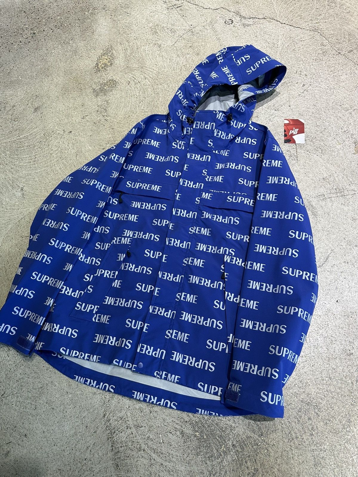 Supreme 3m reflective cheap repeat taped seam jacket