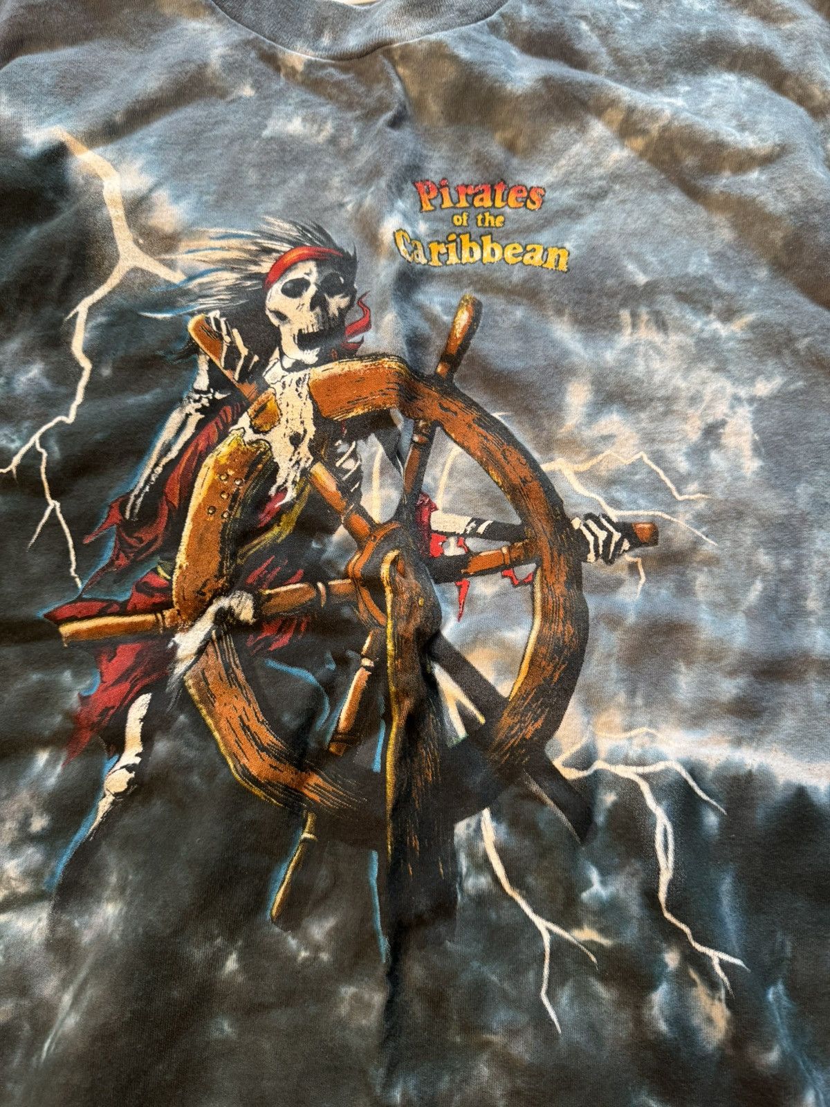 Disney × Vintage Vintage Tie Dye Pirates of the Caribbean Tee Size US S / EU 44-46 / 1 - 2 Thumbnail