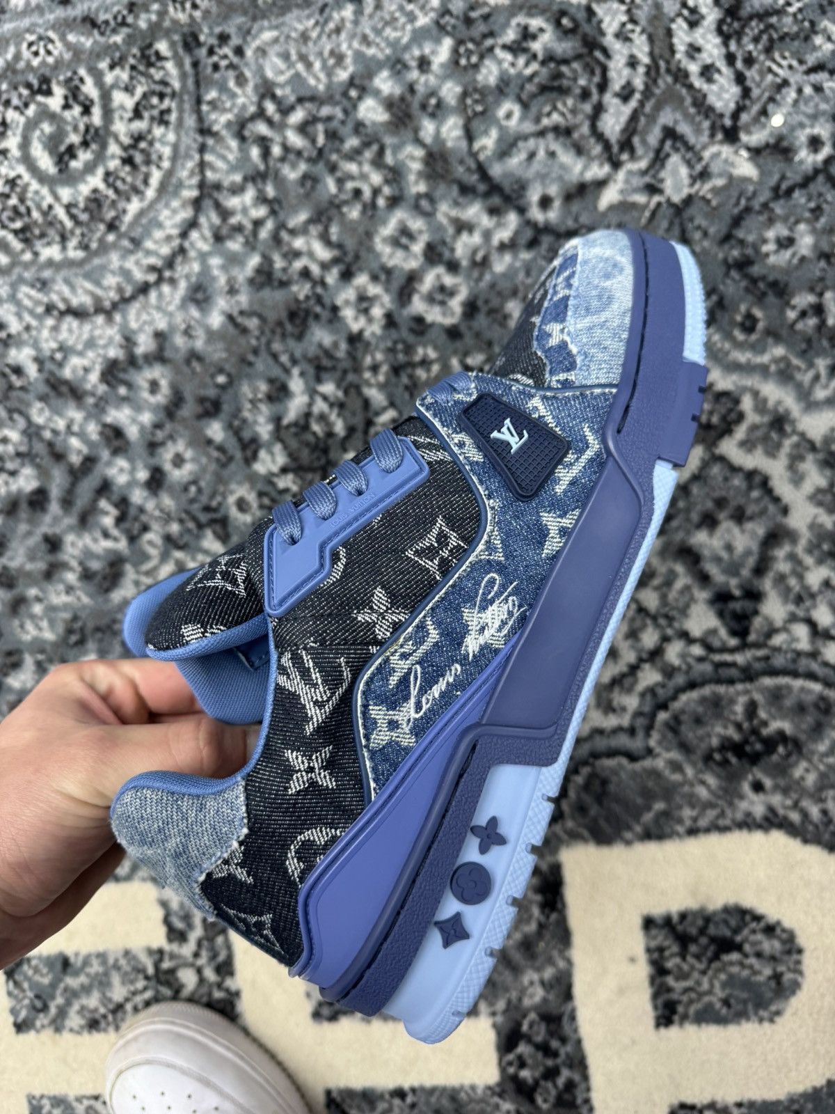 Louis Vuitton Louis Vuitton denim trainers Size US 9 / EU 42 - 7 Thumbnail