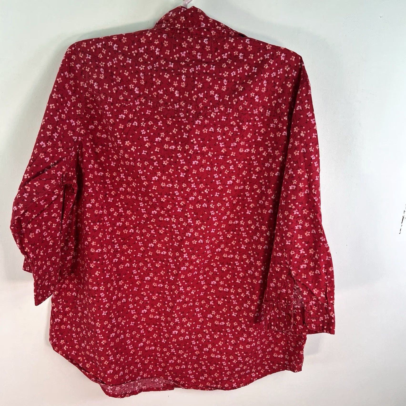 Mickey Unlimited VINTAGE Mickey Unlimited Floral Love Embroidered Button-Up Shirt Womens 16W Red 90s Cartoon All Seasons Size XXL / US 16-18 / IT 52-54 - 7 Thumbnail