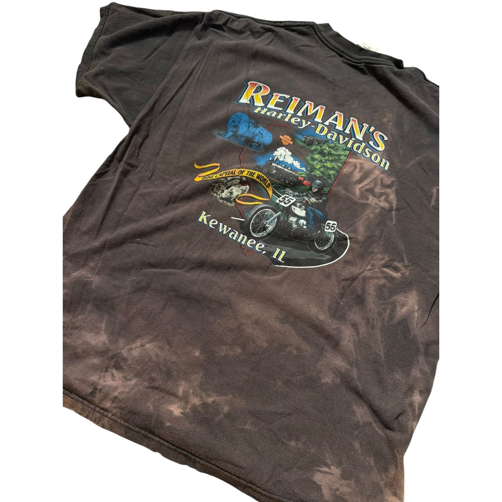 Vintage Vintage HD Faded Blade Knuckle Pocket Tee REIMAN IL Size US XL / EU 56 / 4 - 7 Thumbnail