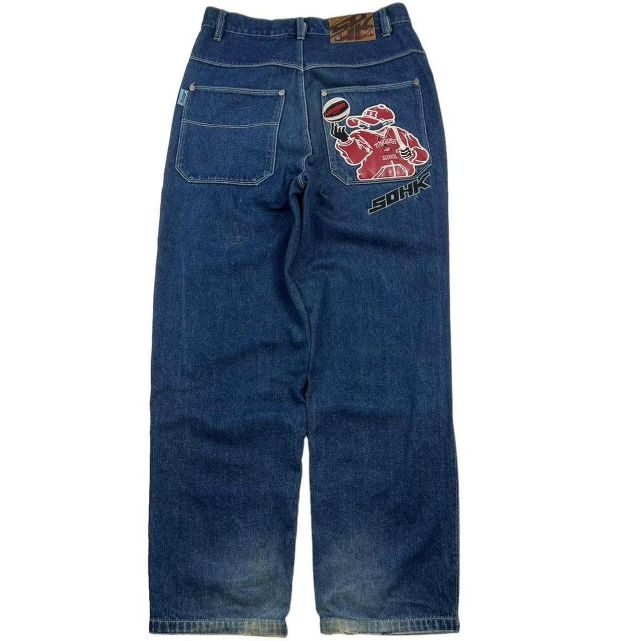 Other Vintage Sohk School Of Hard Knocks Baggy Jeans - Waist: 32” Size US 32 / EU 48 - 1 Thumbnail