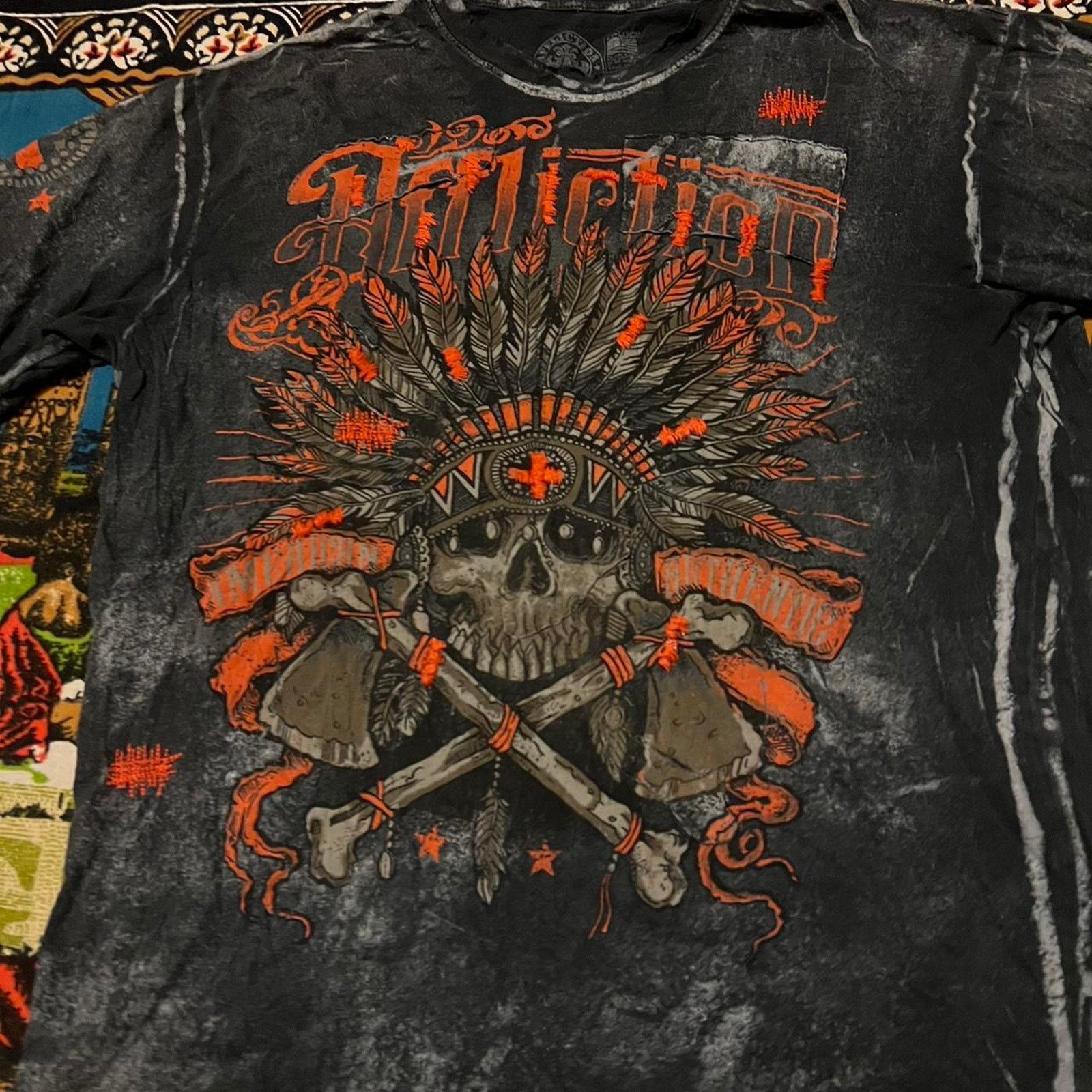 Affliction × JNCO × Tapout Mens affliction shirt y2k tapout cross wings mma elite Size US XXL / EU 58 / 5 - 4 Thumbnail