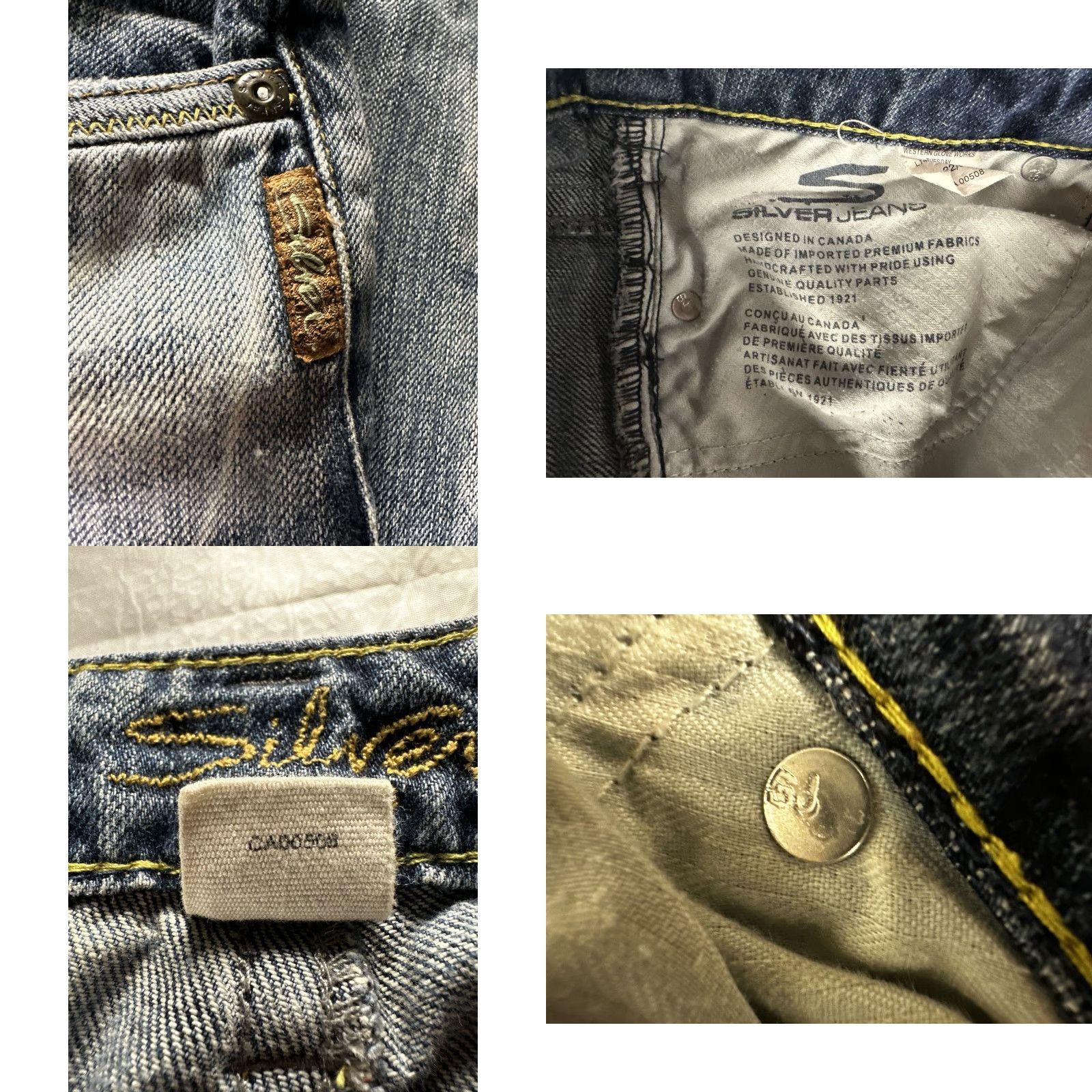 Silver Jeans Co. Silver Jeans Suki Surplus Jeans Women 32x33 Bootcut Blue Medium Wash 5-Pocket Regular Rise Size 24" / US 00 / IT 34 - 9 Thumbnail