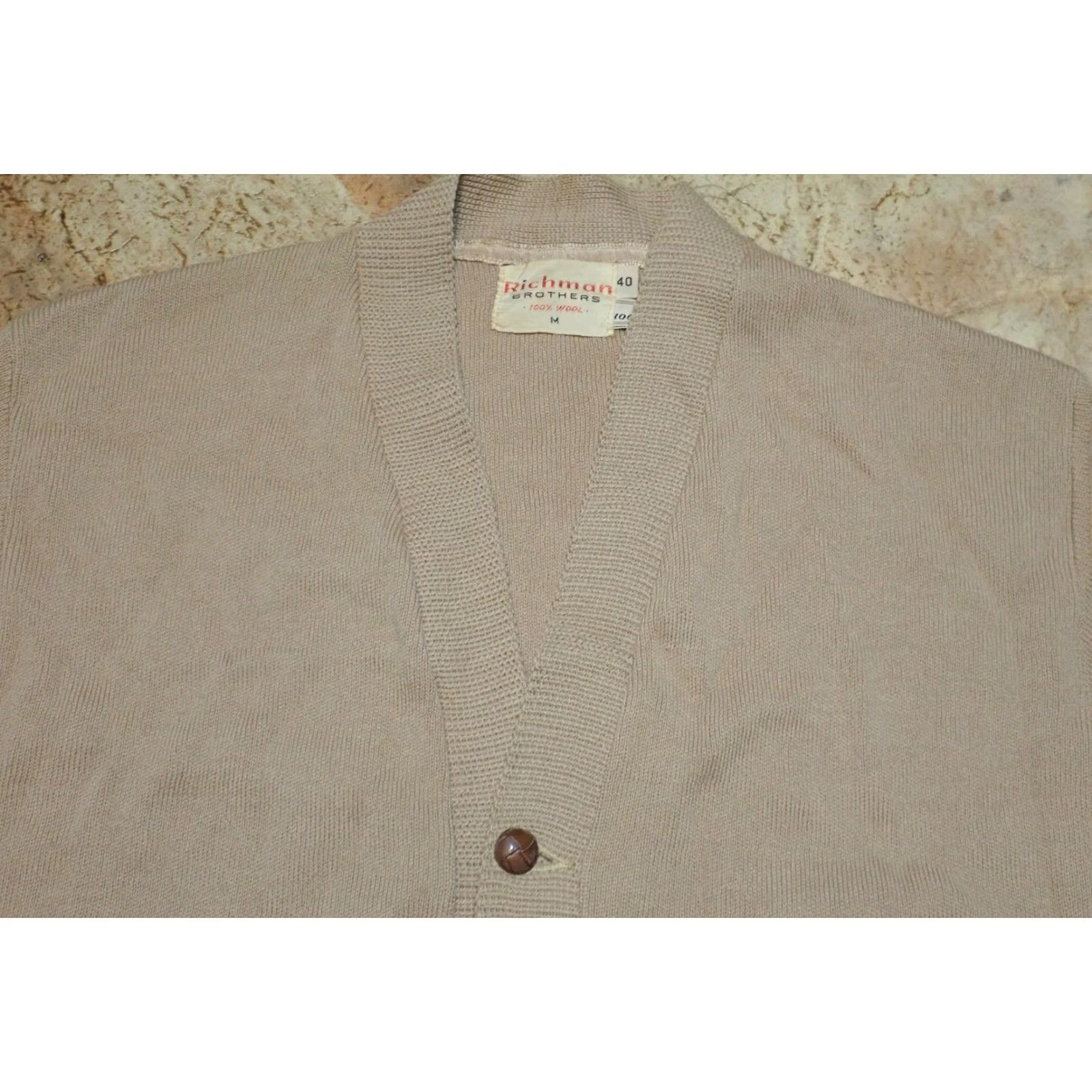 Vintage VINTAGE Richman Brothers Zephyr Cardigan Wool Rockabilly Vest Mens M Brown 1960s Richman Brothers Wool Zephyr Rockabilly Cardigan Vest M Brown Mens Size US M / EU 48-50 / 2 - 5 Thumbnail
