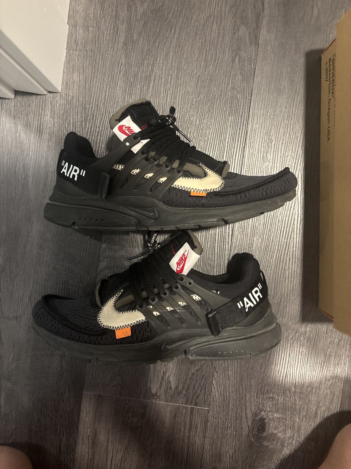 Off white nike prestos black size 11 mens