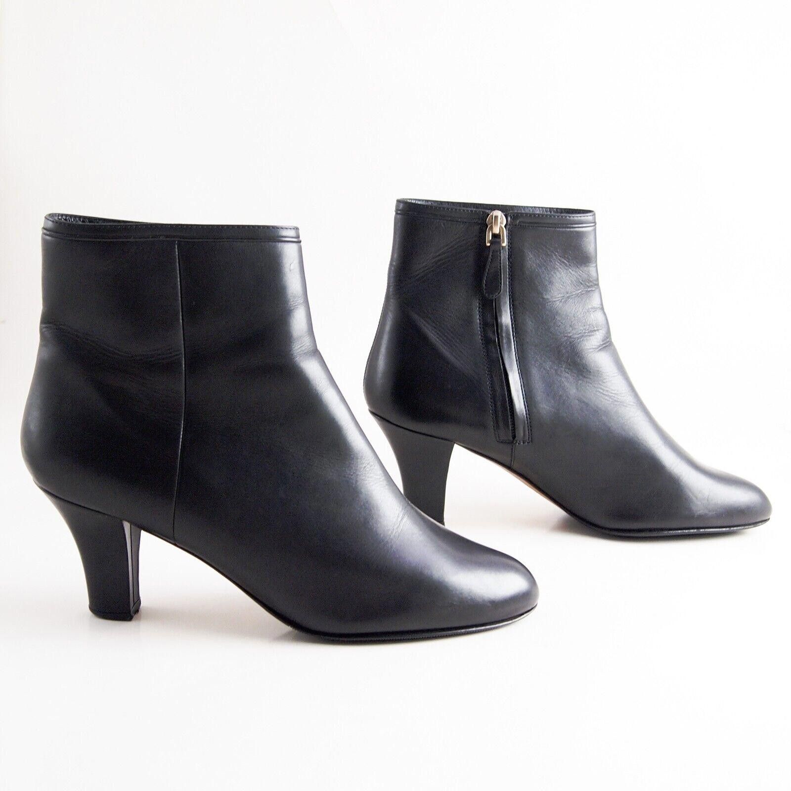 Bally Bally Doris Ankle Boots Mid Heel Black Womens US 9.5 EU 40 Size US 9.5 / IT 39.5 - 4 Thumbnail