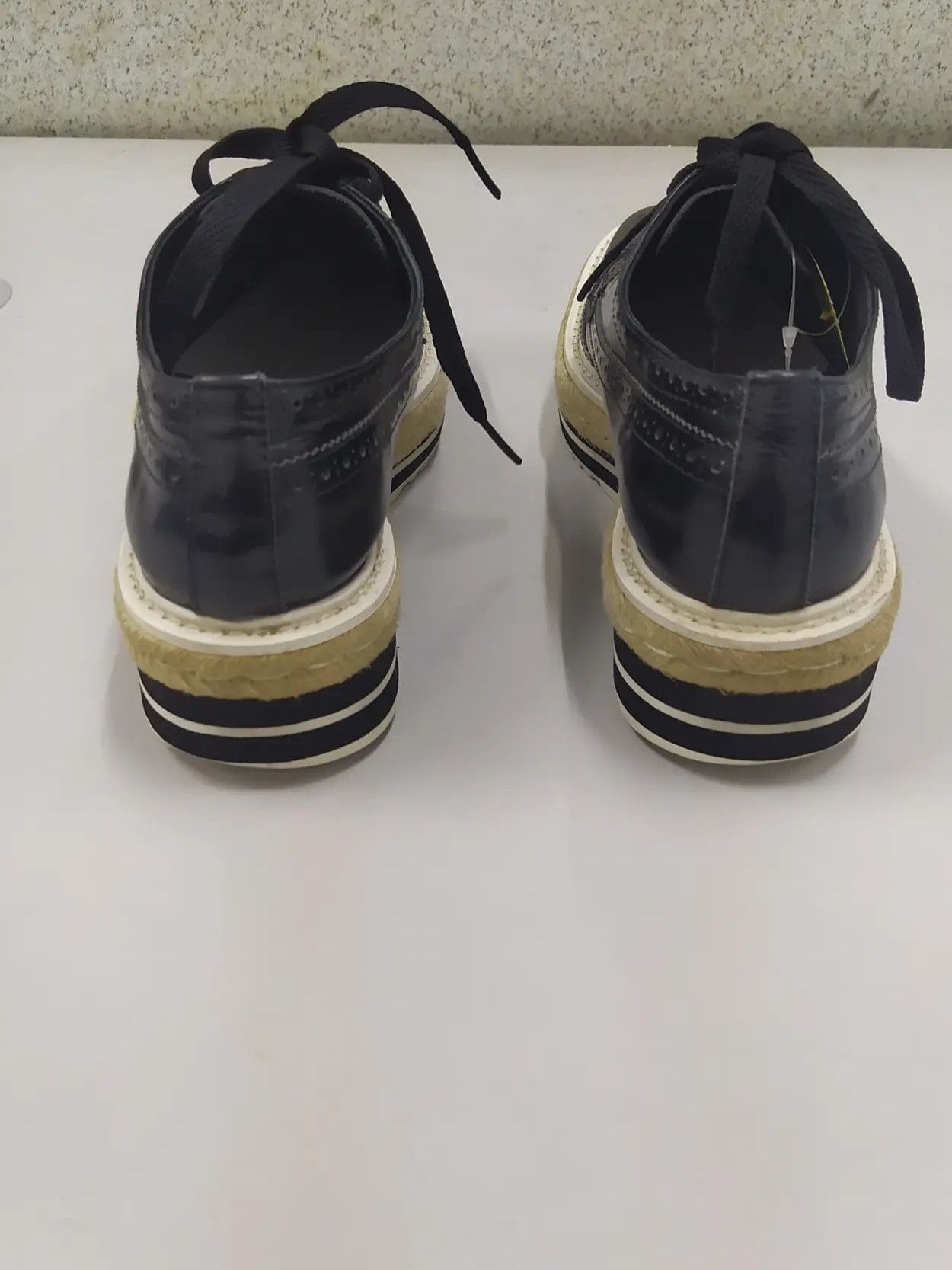 Prada Prada Black Brogue Leather vintage Size US 6 / IT 36 - 2 Thumbnail