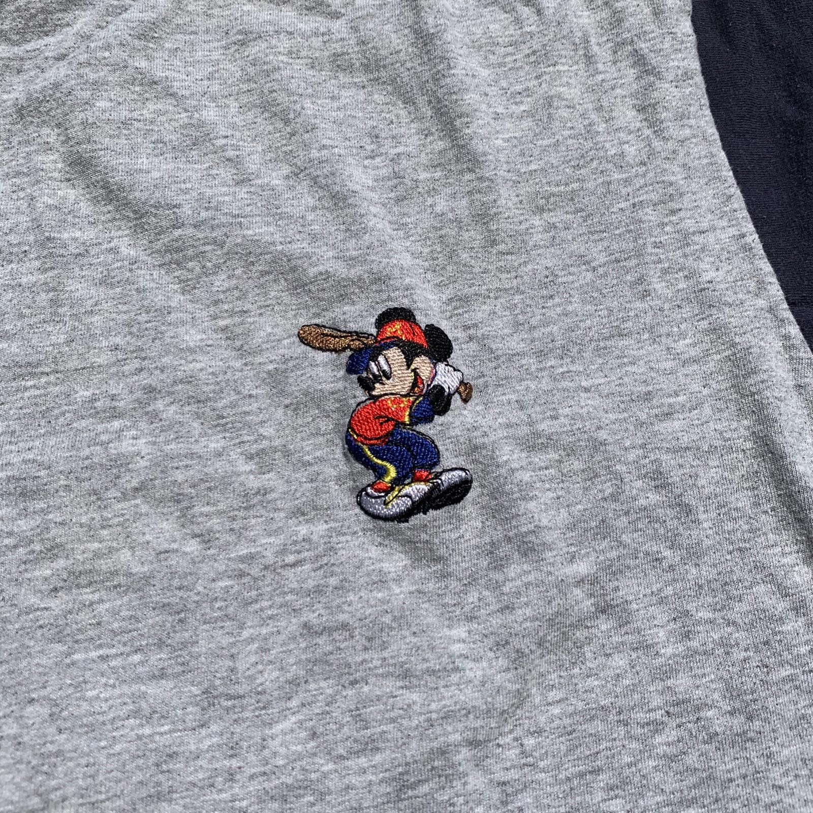 Mickey & Co. Vintage Mickey Mouse Baseball Style Button-Up Shirt Size ONE SIZE - 4 Thumbnail