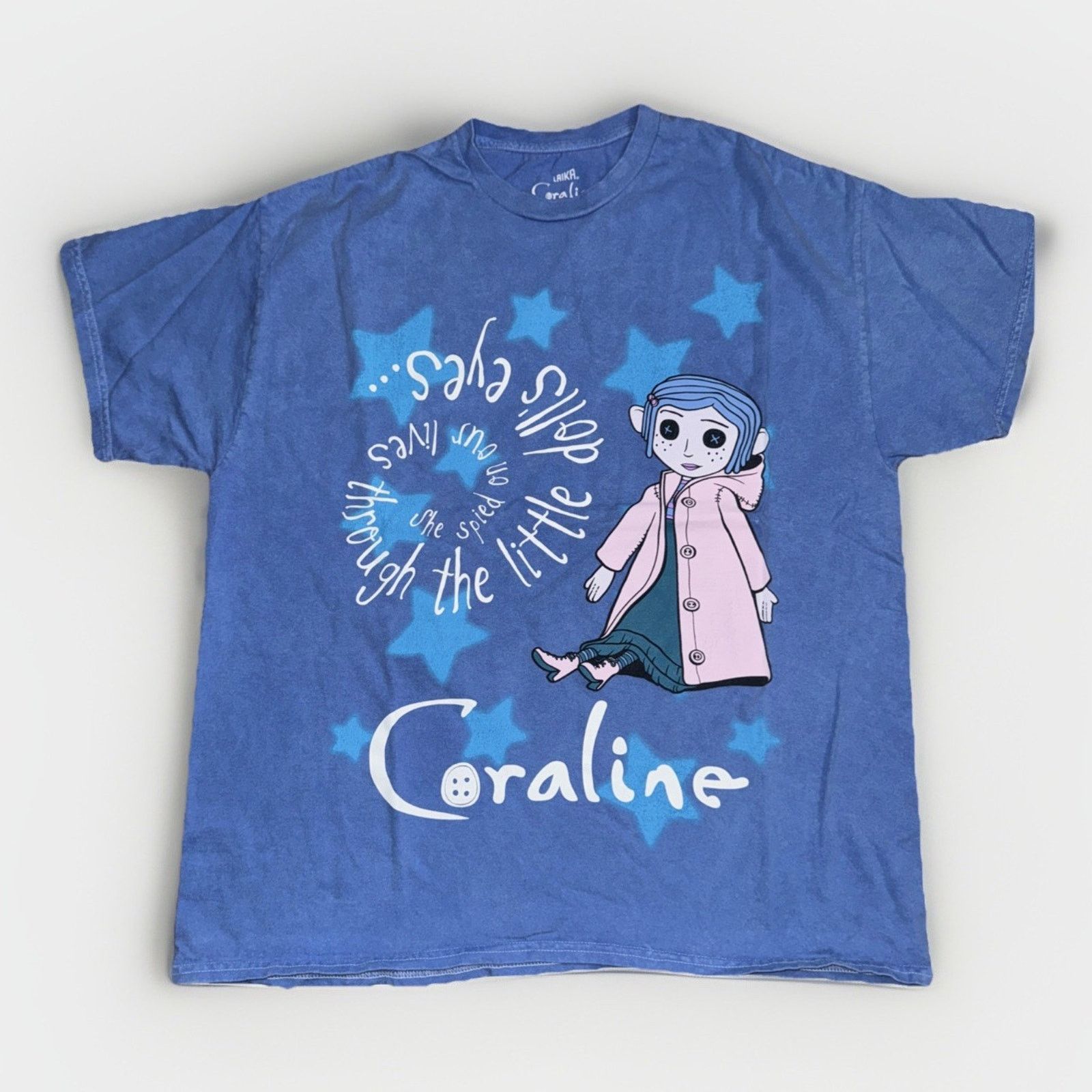Lakai × Vintage Laika x Coraline Movie Graphic T-Shirt XXL Blue 23x27 Size US XXL / EU 58 / 5 - 1 Thumbnail