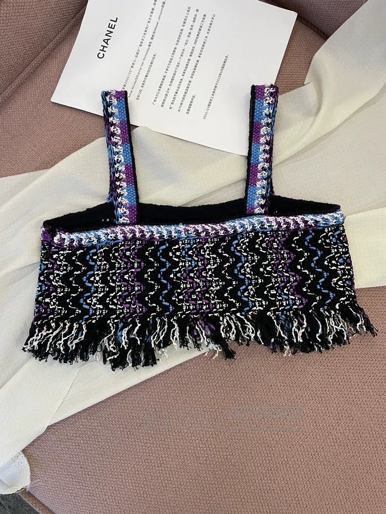 Chanel Chanel Colourful tweed tassel suspenders Size XS / US 0-2 / IT 36-38 - 3 Thumbnail