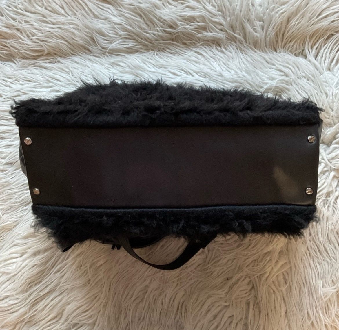 Giorgio Brato Giorgio Brato Tanned Leather Shearling Crossbody Satchel Size ONE SIZE - 5 Thumbnail