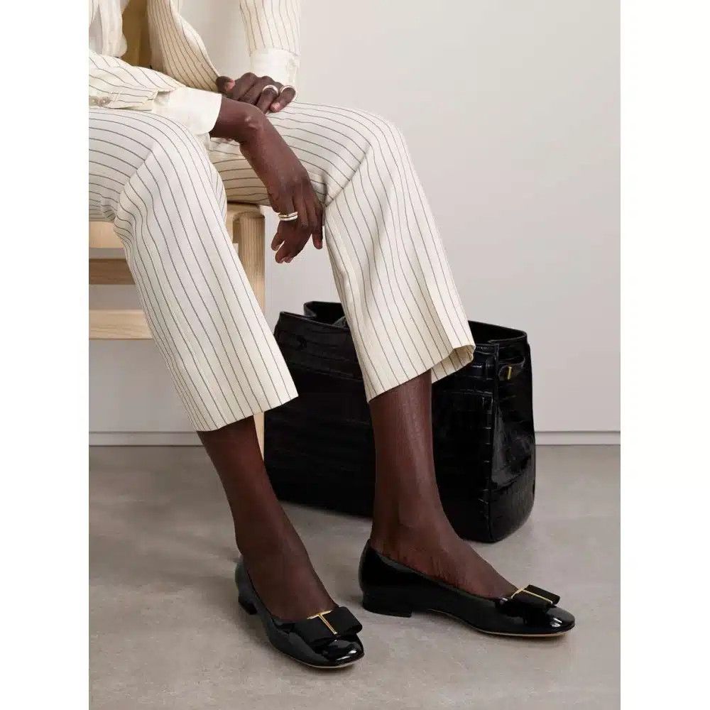 Tom Ford o1loc1c0925 W3465 Audrey Ballerina Flats in Black Size US 7 / IT 37 - 5 Thumbnail