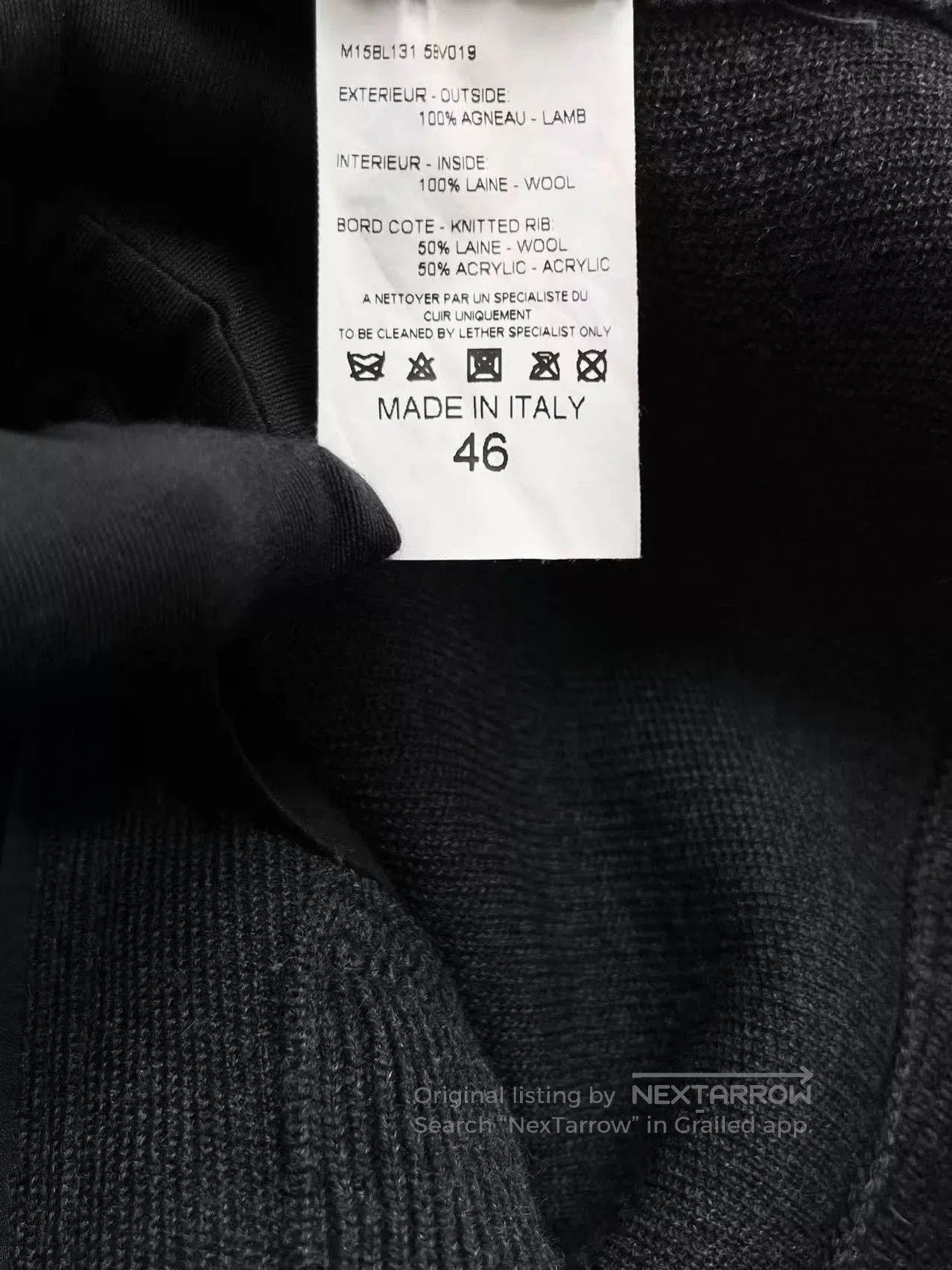 Lanvin lanvin black gray leather flight jacket. Size US L / EU 52-54 / 3 - 5 Thumbnail