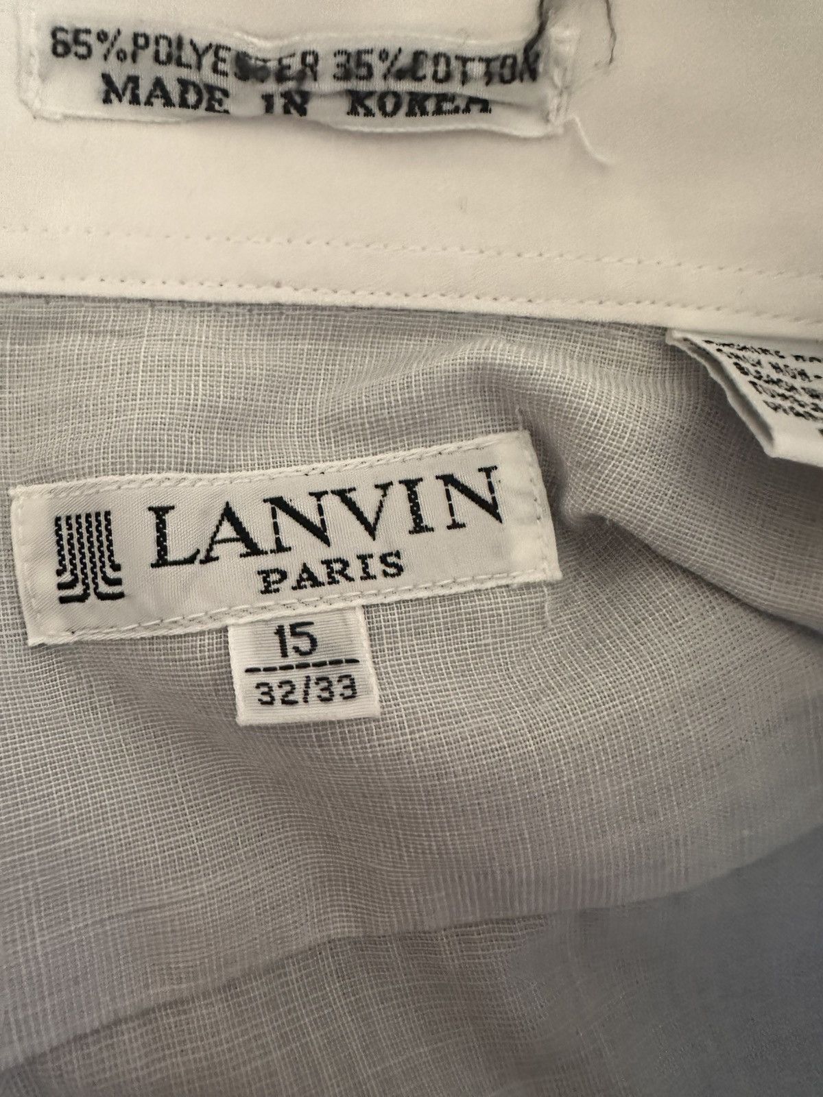 Lanvin Grey Button Down Shirt Sz 15