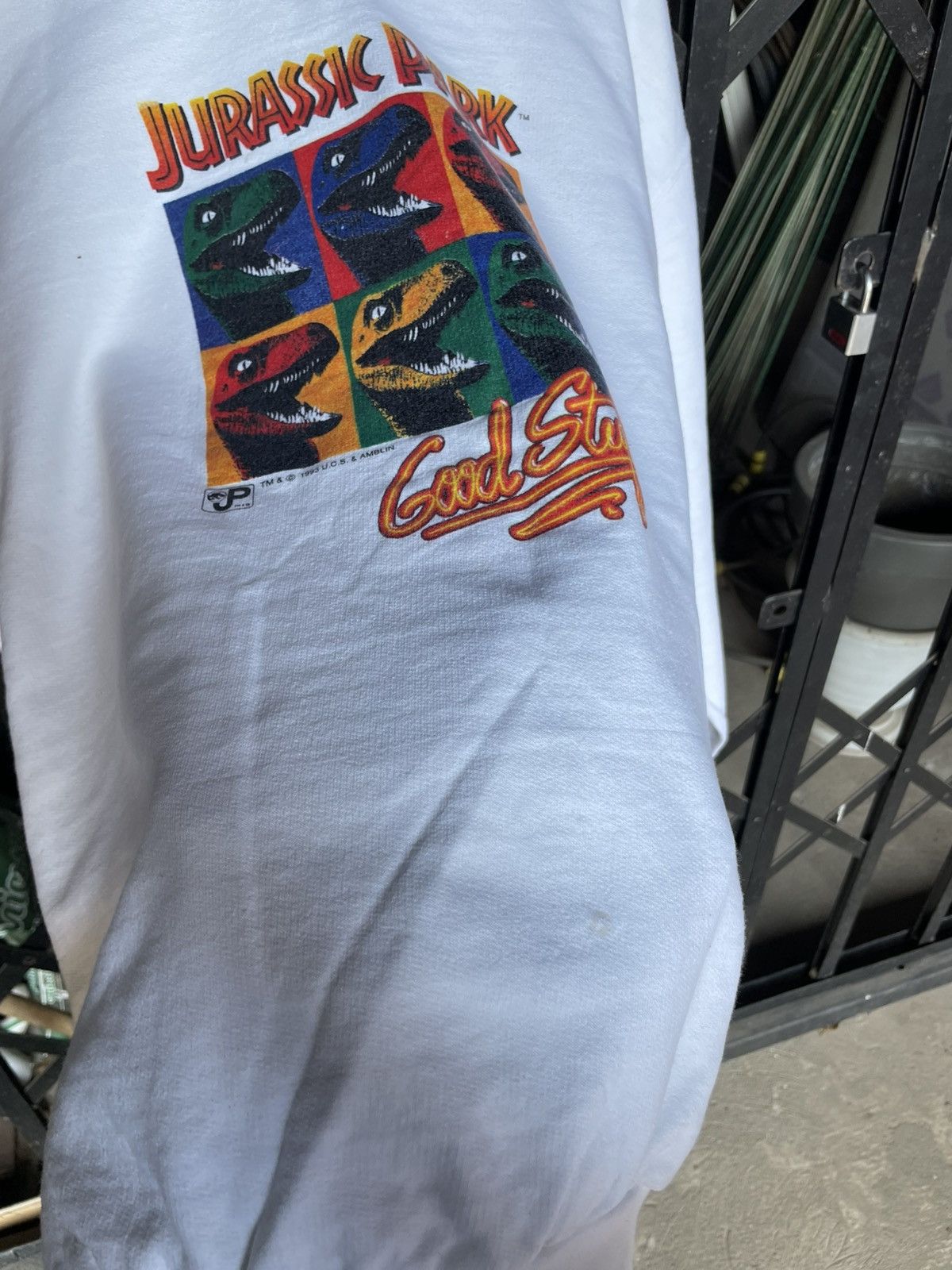 Universal Studios × Vintage Vintage Boxy Jurassic Park LSD Good Stuff Sweatshirt 1993 Size US M / EU 48-50 / 2 - 7 Thumbnail