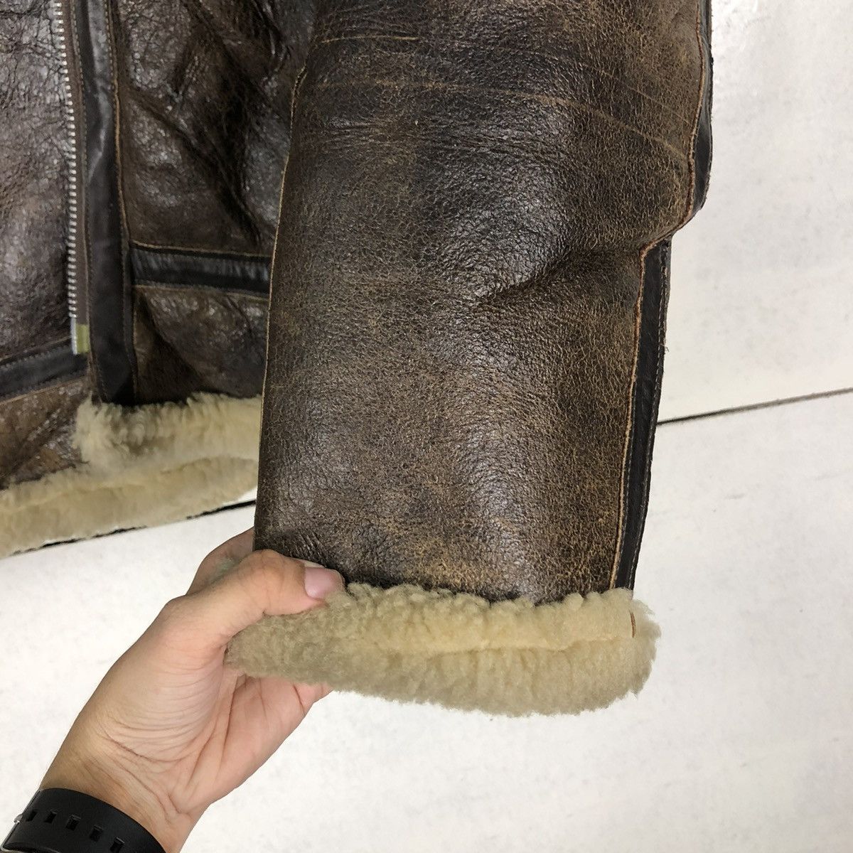 Schott 🔥VINTAGE B3 SHEARLING SHEEPSKIN LEATHER JACKET SCHOTT USA Size US M / EU 48-50 / 2 - 16 Thumbnail