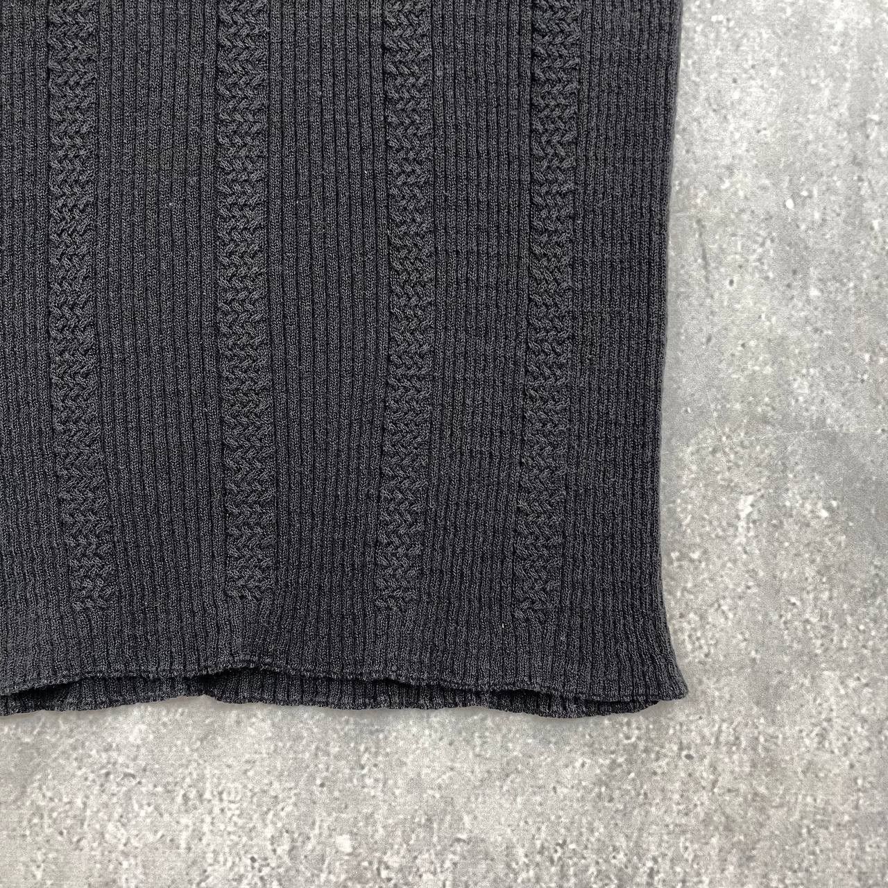 Chanel Vintage Chanel Ribbed Sleeveless Tank Top Logo Women’s Black Size XS / US 0-2 / IT 36-38 - 24 Thumbnail