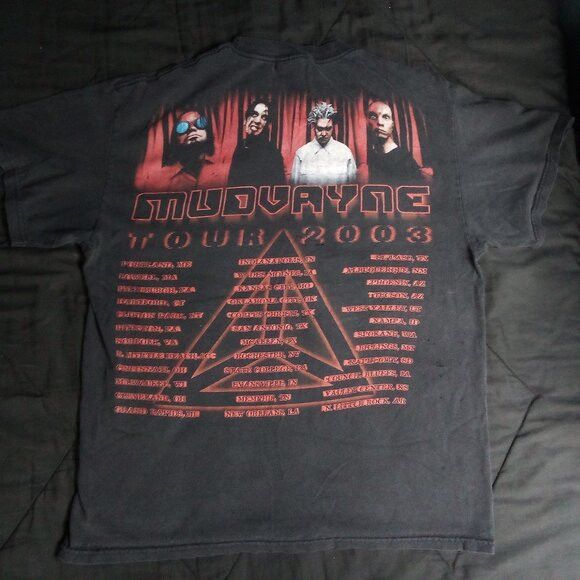 Band Tees Vintage Mudvayne 2003 Tour T-Shirt Size US L / EU 52-54 / 3 - 5 Thumbnail