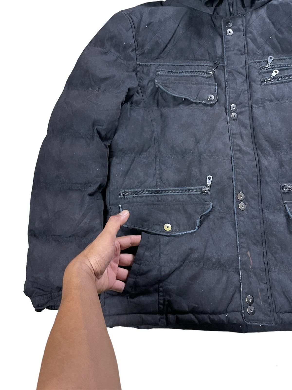 Japanese Brand × Vintage Vintage Bareback Realdress Puffer Faux Fur Hoodie Jacket Size US M / EU 48-50 / 2 - 7 Thumbnail