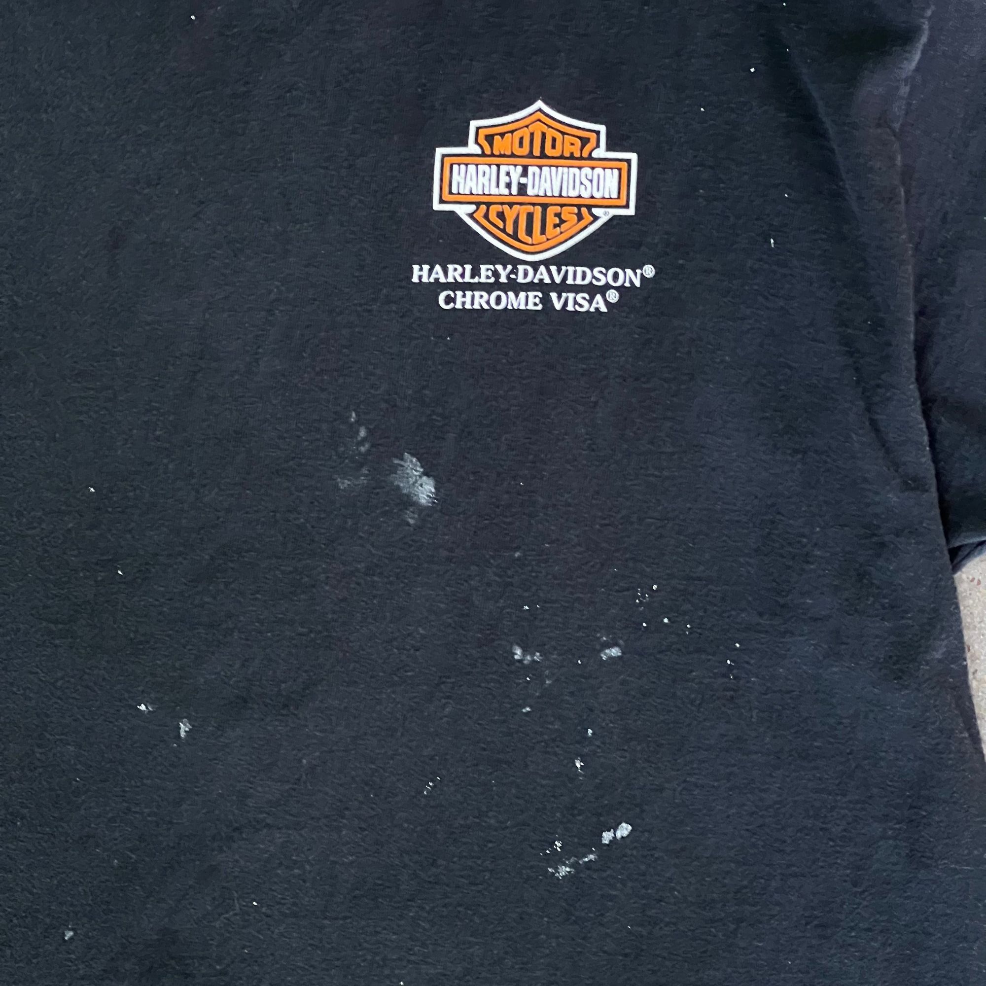Harley Davidson × Vintage Vintage 2000s Distressed Harley Davidson Graphic Tee Size US L / EU 52-54 / 3 - 3 Thumbnail