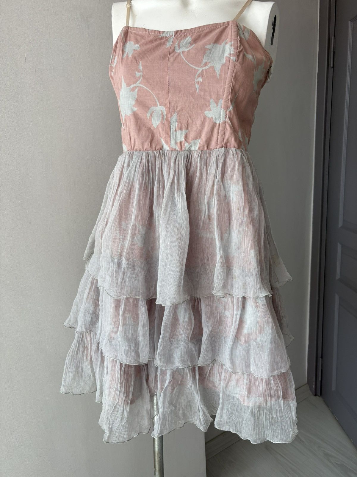 Vintage Jeff Gallano silk dress Size L / US 10 / IT 46 - 6 Thumbnail