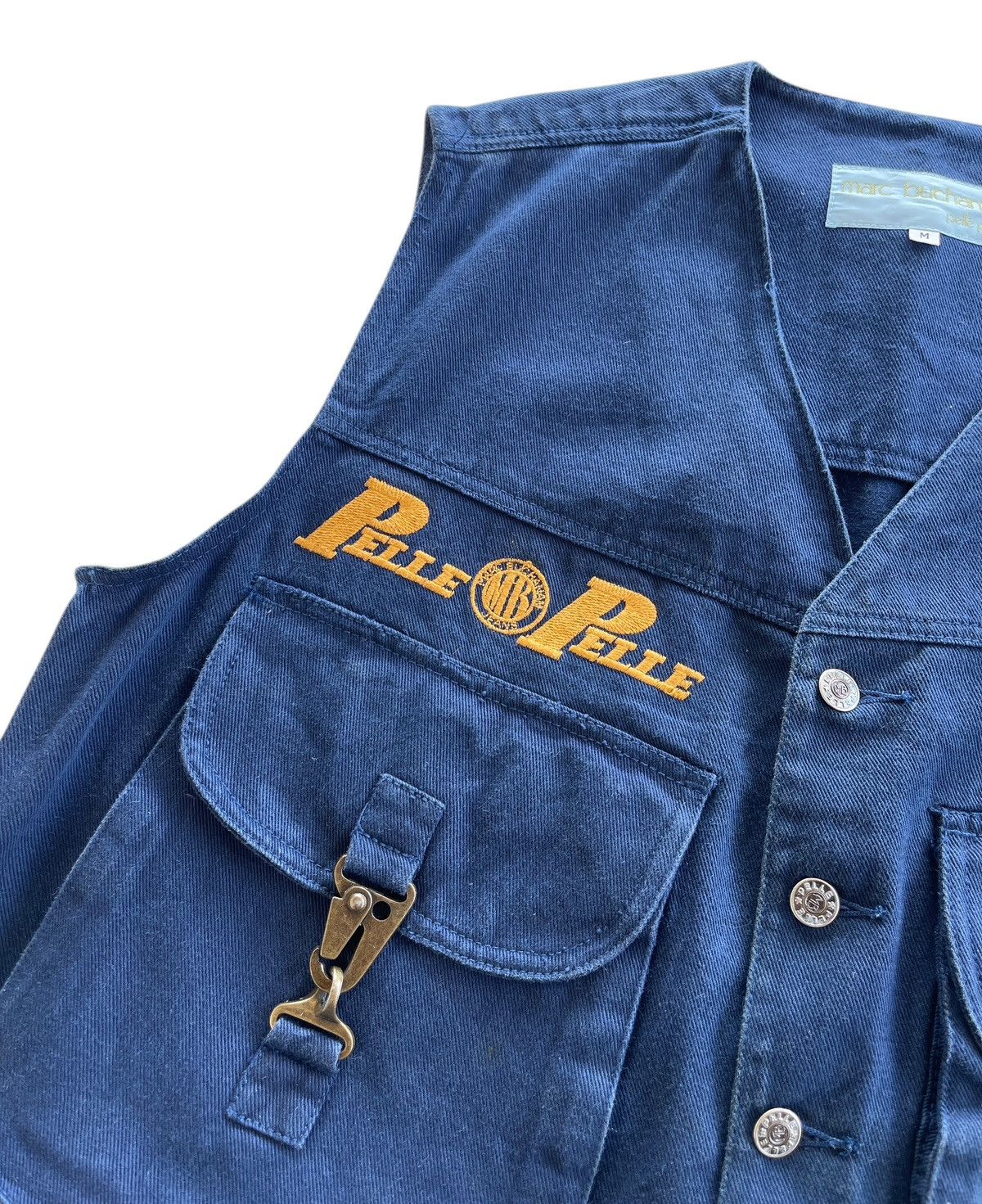 Marc Buchanan Marc Buchanan Pelle Pelle Denim Vest Size US M / EU 48-50 / 2 - 3 Thumbnail