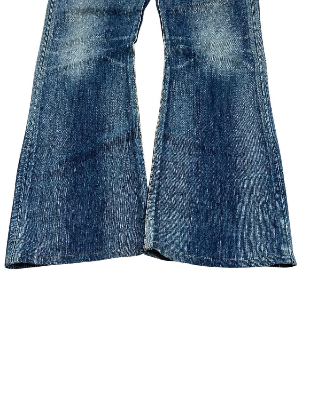 Tornado Mart 90s Flared Edwin 503 Japan Blue Way Unisex Size US 33 - 3 Thumbnail