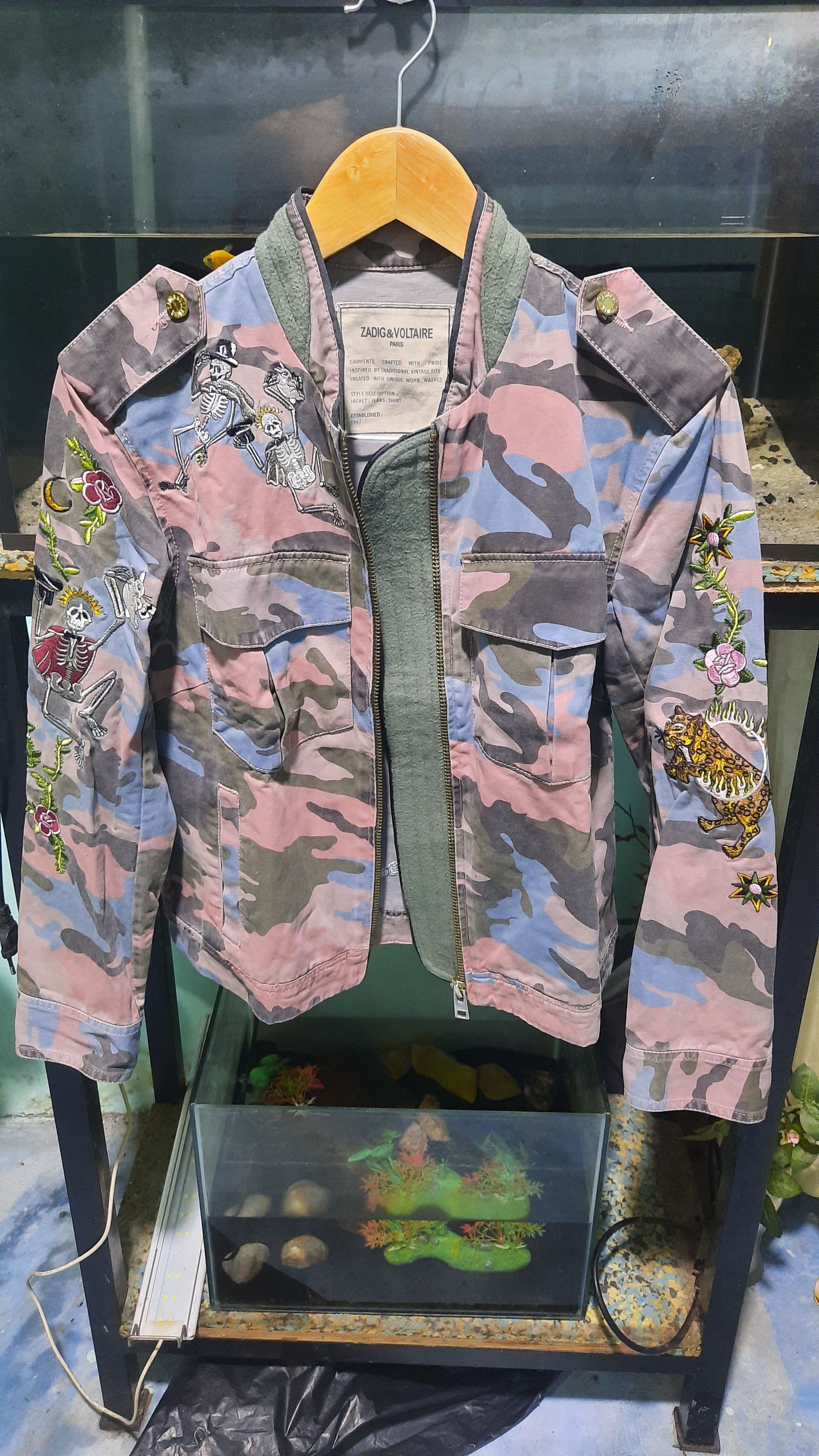 Hysteric Glamour × Zadig & Voltaire Flower and skeleton Size US M / EU 48-50 / 2 - 4 Thumbnail