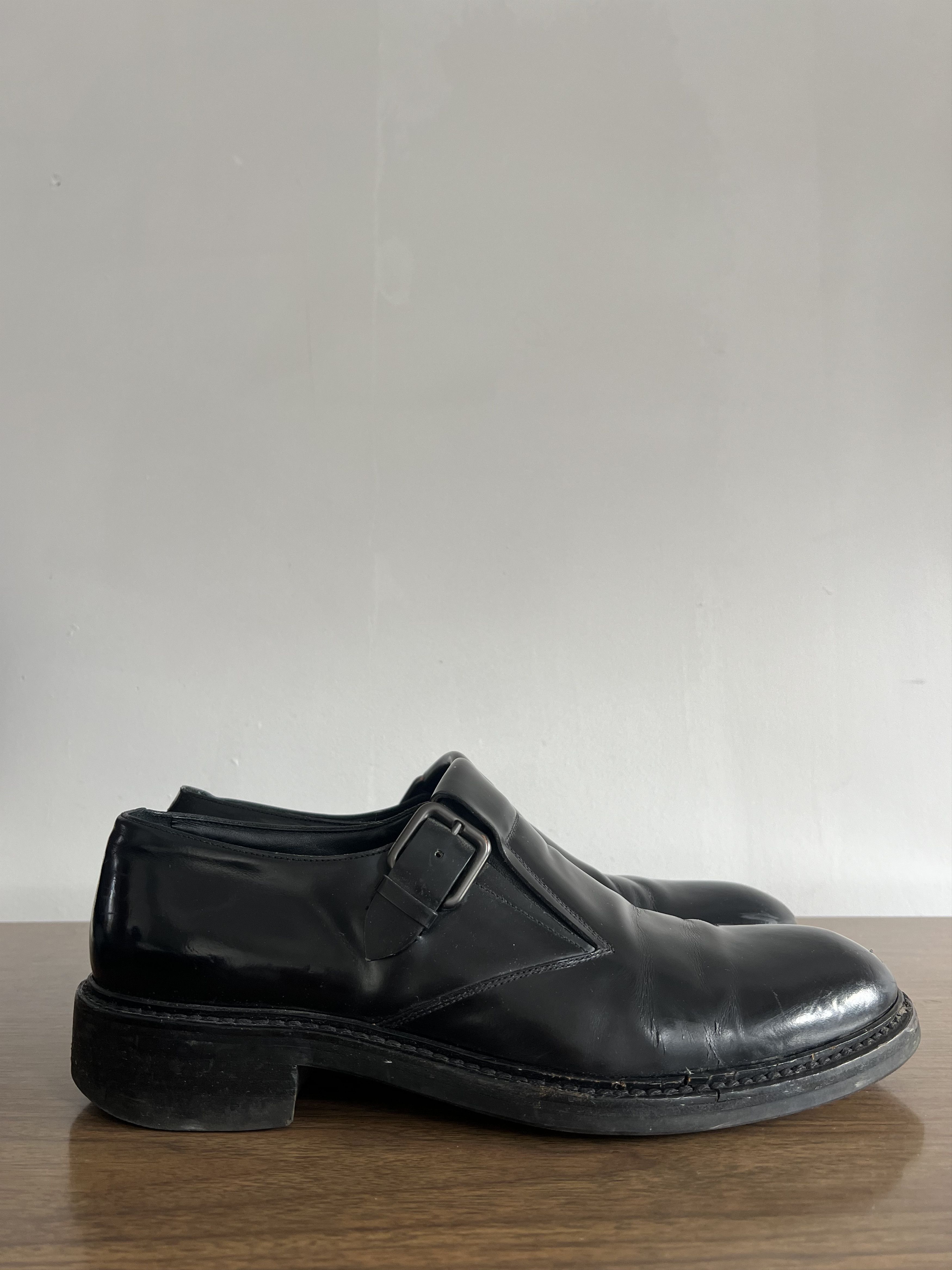 Jil Sander Jil Sander FW16 monk strap leather shoes Size US 11.5 / EU 44-45 - 1 Thumbnail