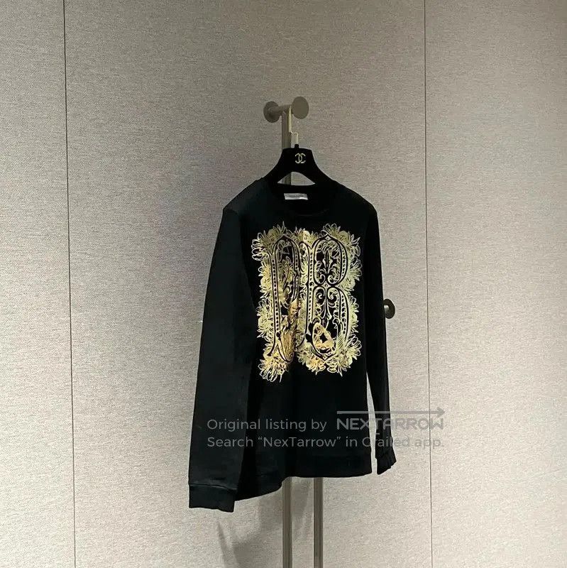 Balmain Balmain Black Cotton Printed Long Sleeve Tee . Size M / US 6-8 / IT 42-44 - 3 Thumbnail
