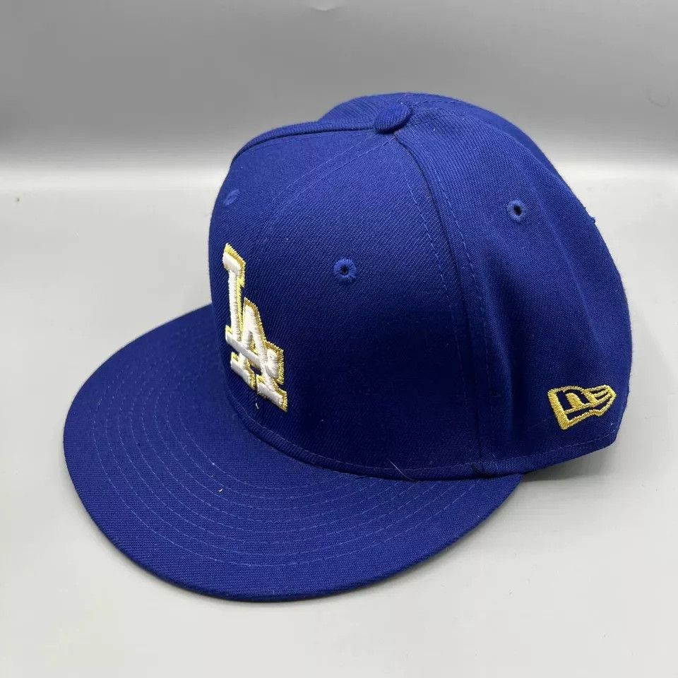 New Era Los Angeles LA Dodgers Hat Men 59Fifty New Era Fitted Cap Size ONE SIZE - 3 Thumbnail