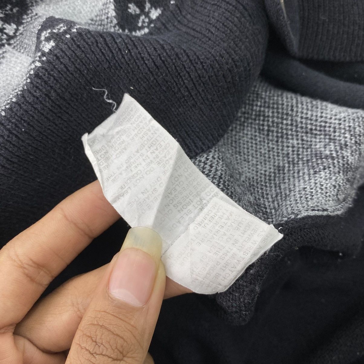 Ne-Net Vintage Ne-Net Issey Miyake Gingham Full Logo Wool Cardigan Size US M / EU 48-50 / 2 - 10 Thumbnail