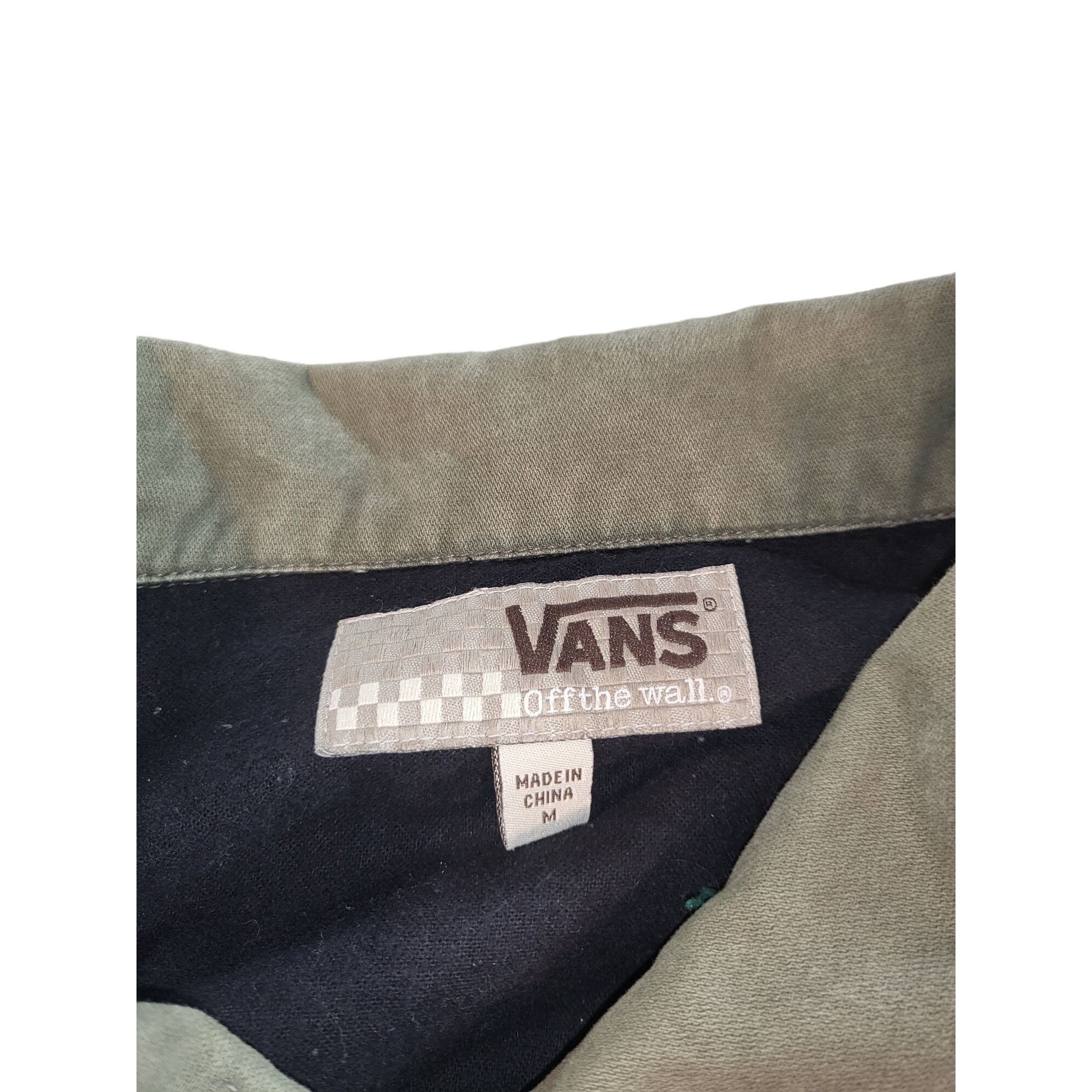 Vans Vans Off The Wall Army Green Cargo Jacket Men Sz M Full Zip Size US M / EU 48-50 / 2 - 7 Thumbnail