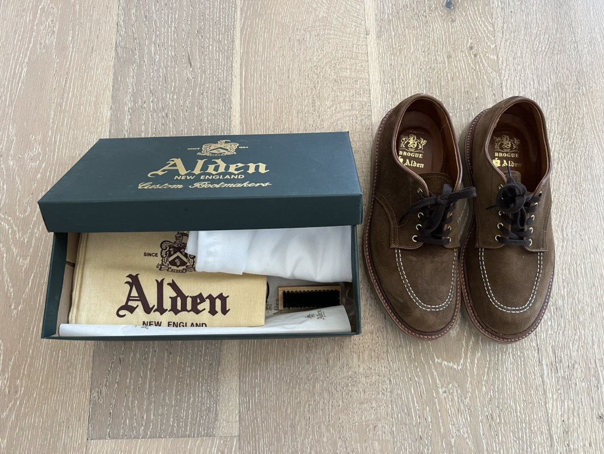 Alden Alden x Brogue Gaka Mocc Toe Blucher Size US 7 / EU 40 - 1 Thumbnail