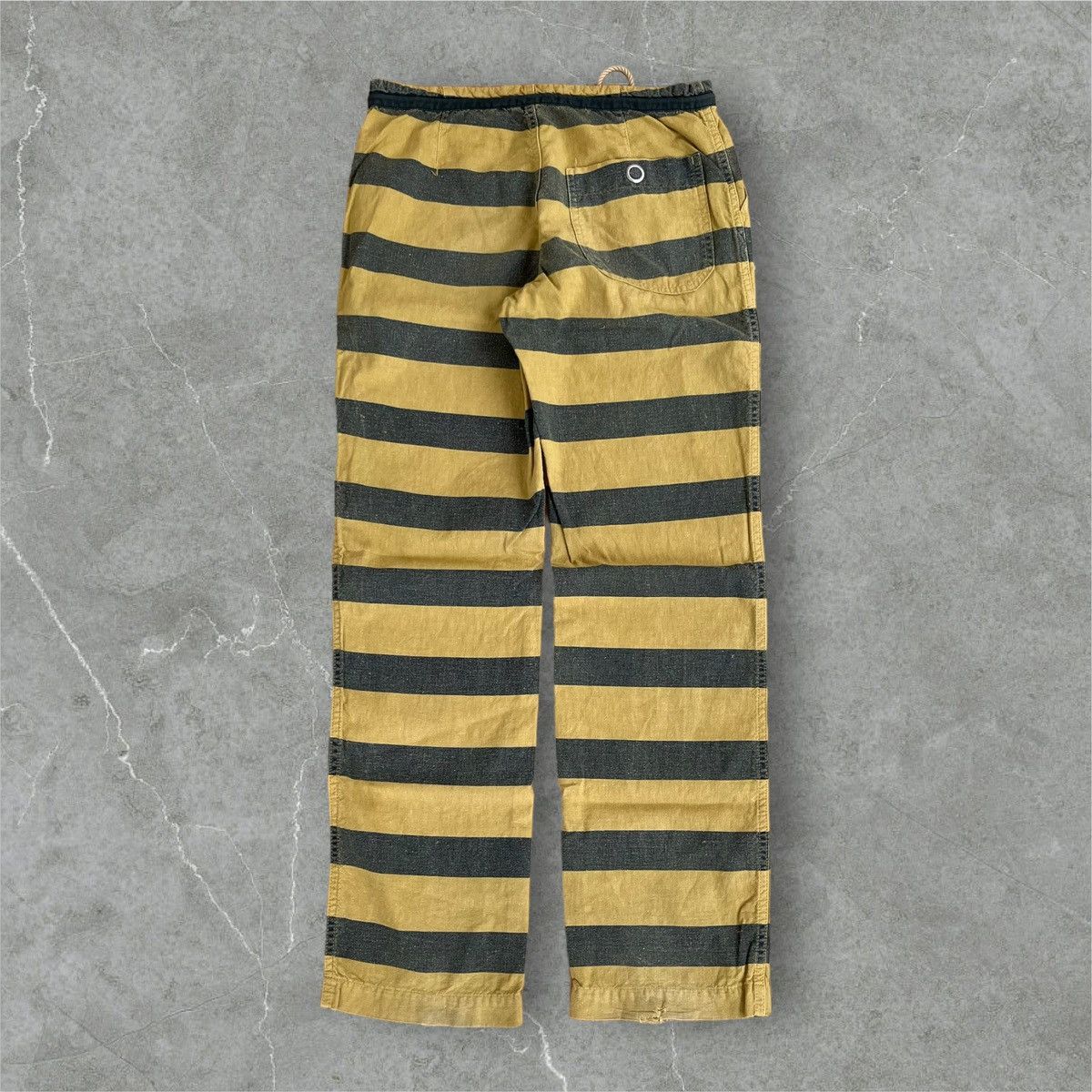 Japanese Brand Antgauge Prison Stripe Hemp Fabric Trouser Size US 30 / EU 46 - 4 Thumbnail