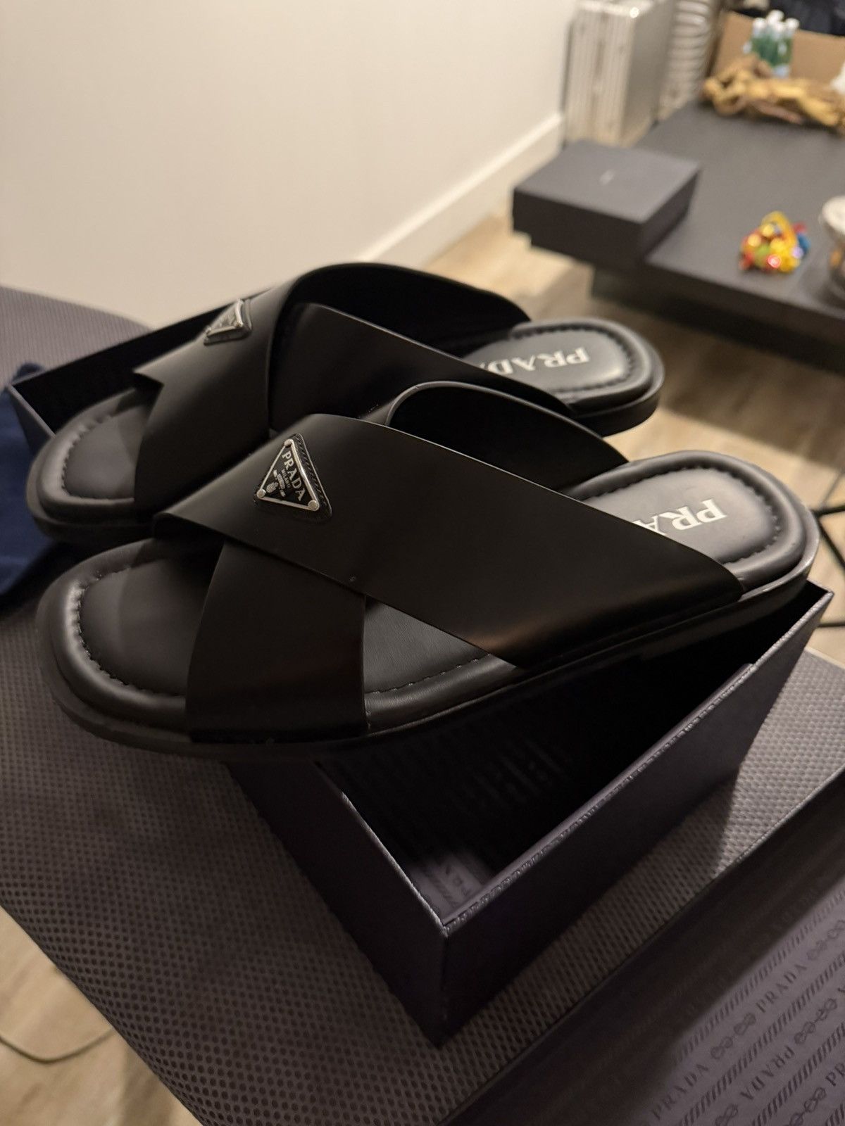 Prada Prada Gladiator Slippers size 9 Size US 9 / EU 42 - 6 Thumbnail