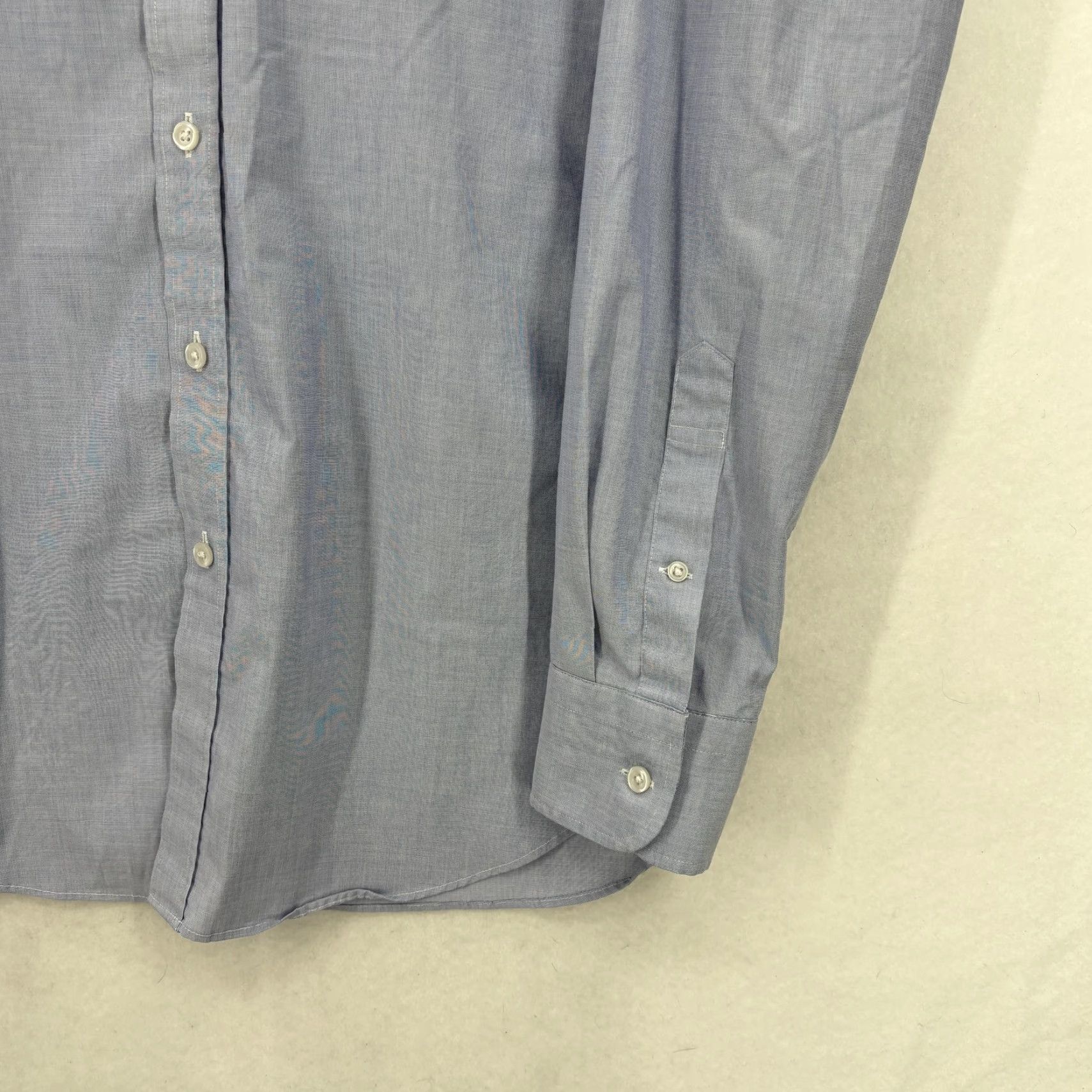 J.Crew J.CREW Ludlow Dress Shirt Mens 15.5 34 Blue Check Classic Stretch Long Sleeve Shirt Size 42R - 3 Thumbnail