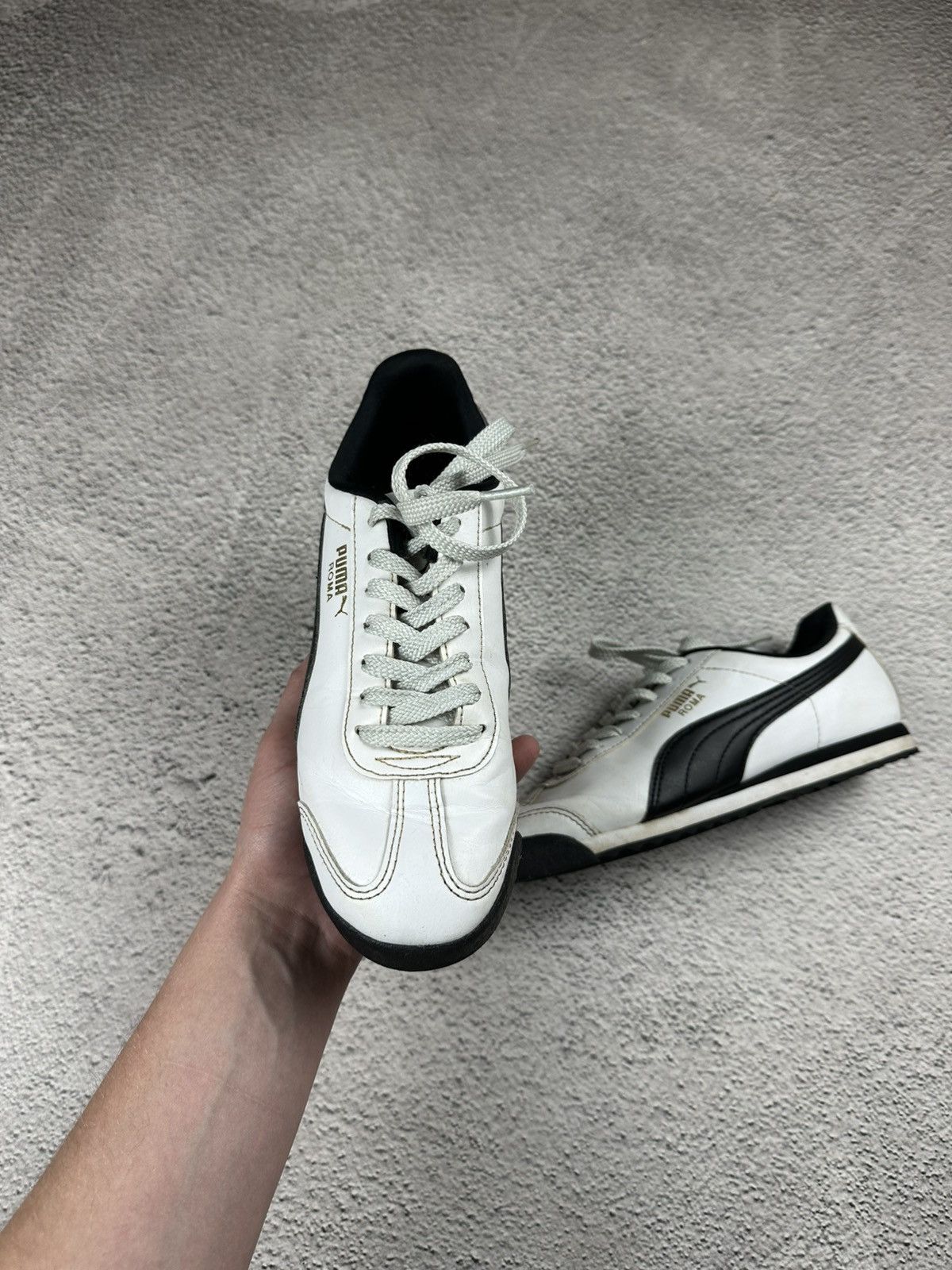 Puma Vintage Puma Roma Leather Sneakers Y2K Hype Style Size US 6 / IT 36 - 2 Thumbnail