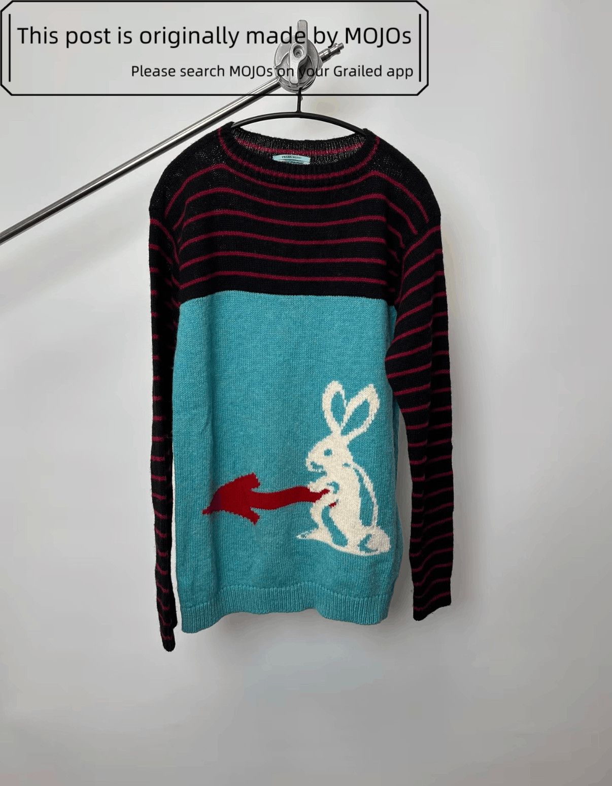 Sz 50 Prada 16SS Rabbit Arrow Knitwear mojos2004