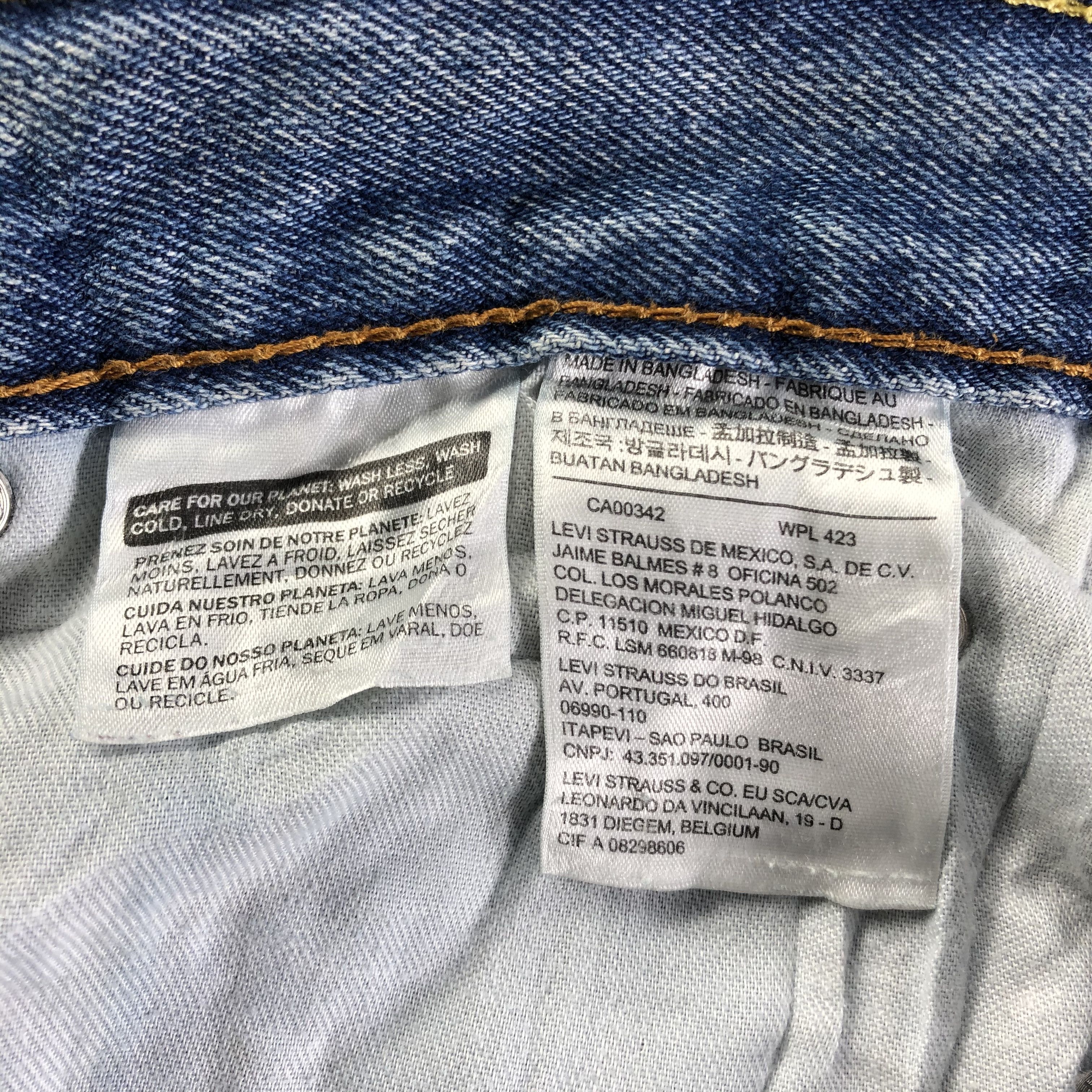 Levi's Vintage Blue Wash Levis 550 Jeans-J3095 Size US 34 / EU 50 - 10 Thumbnail