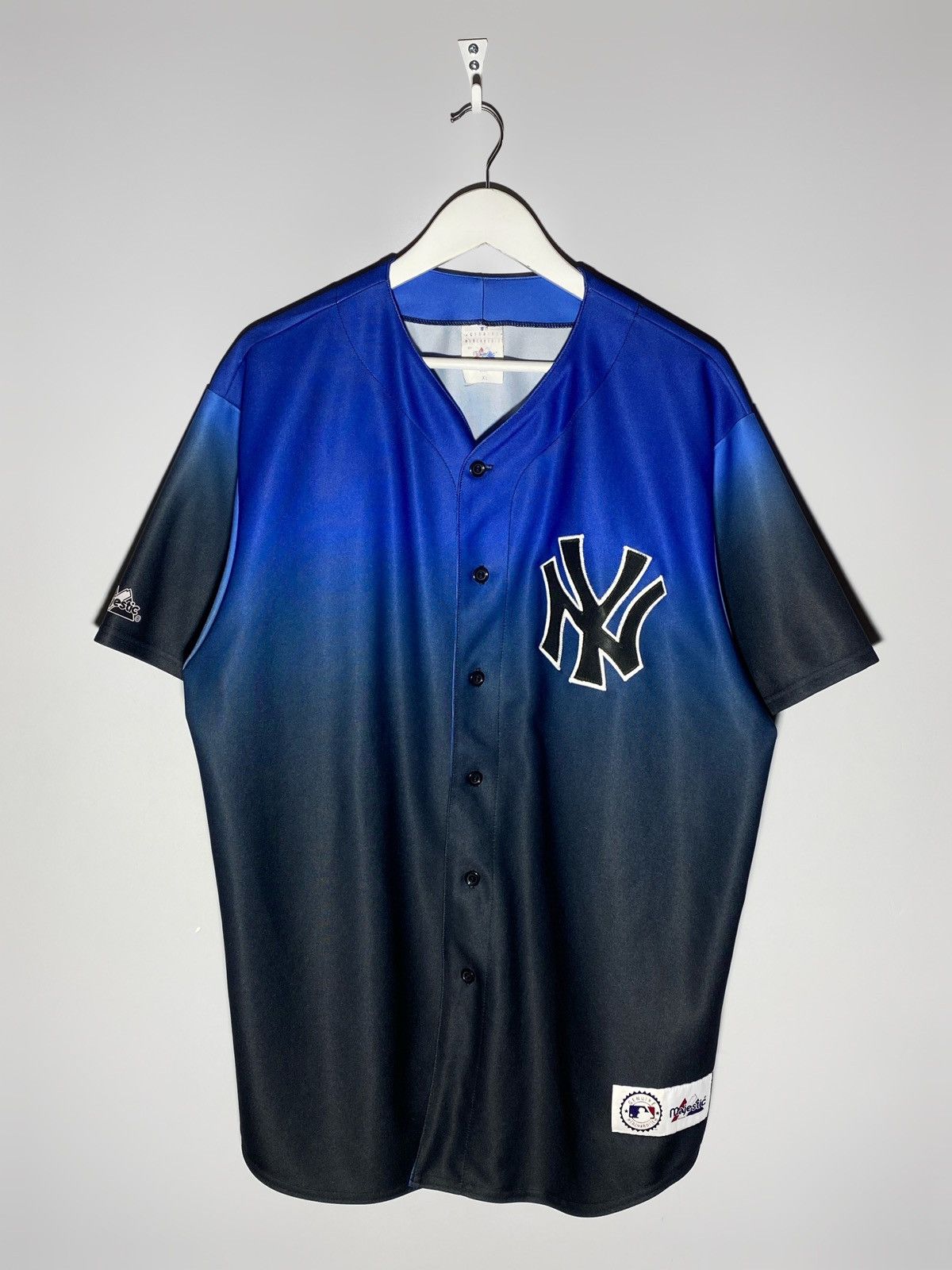 New York Yankees × Vintage Vintage 90s New York Yankees Majestic Jersey Size US XL / EU 56 / 4 - 1 Thumbnail