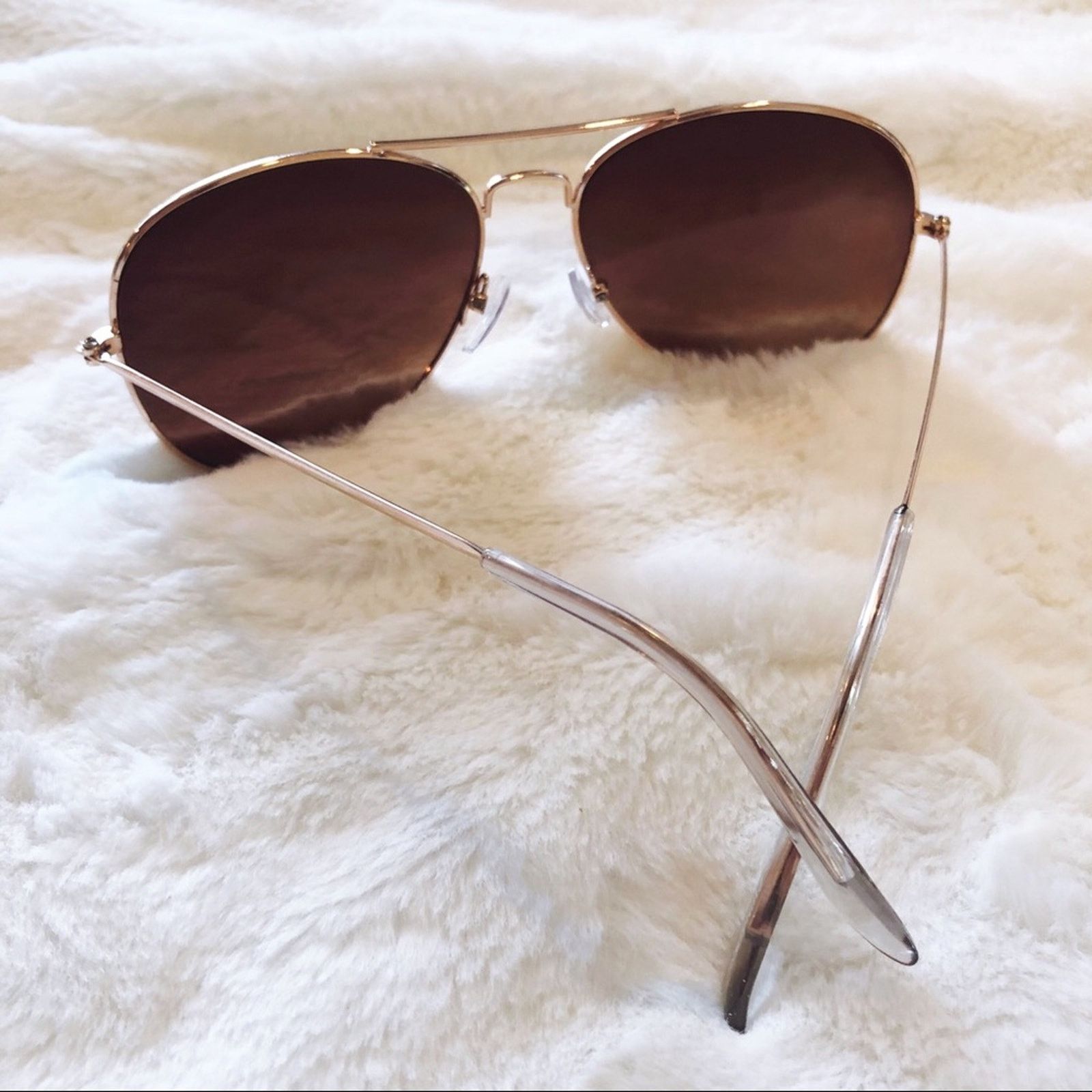 Other Georgia Dark Brown Aviator Sunglasses Size ONE SIZE - 8 Thumbnail