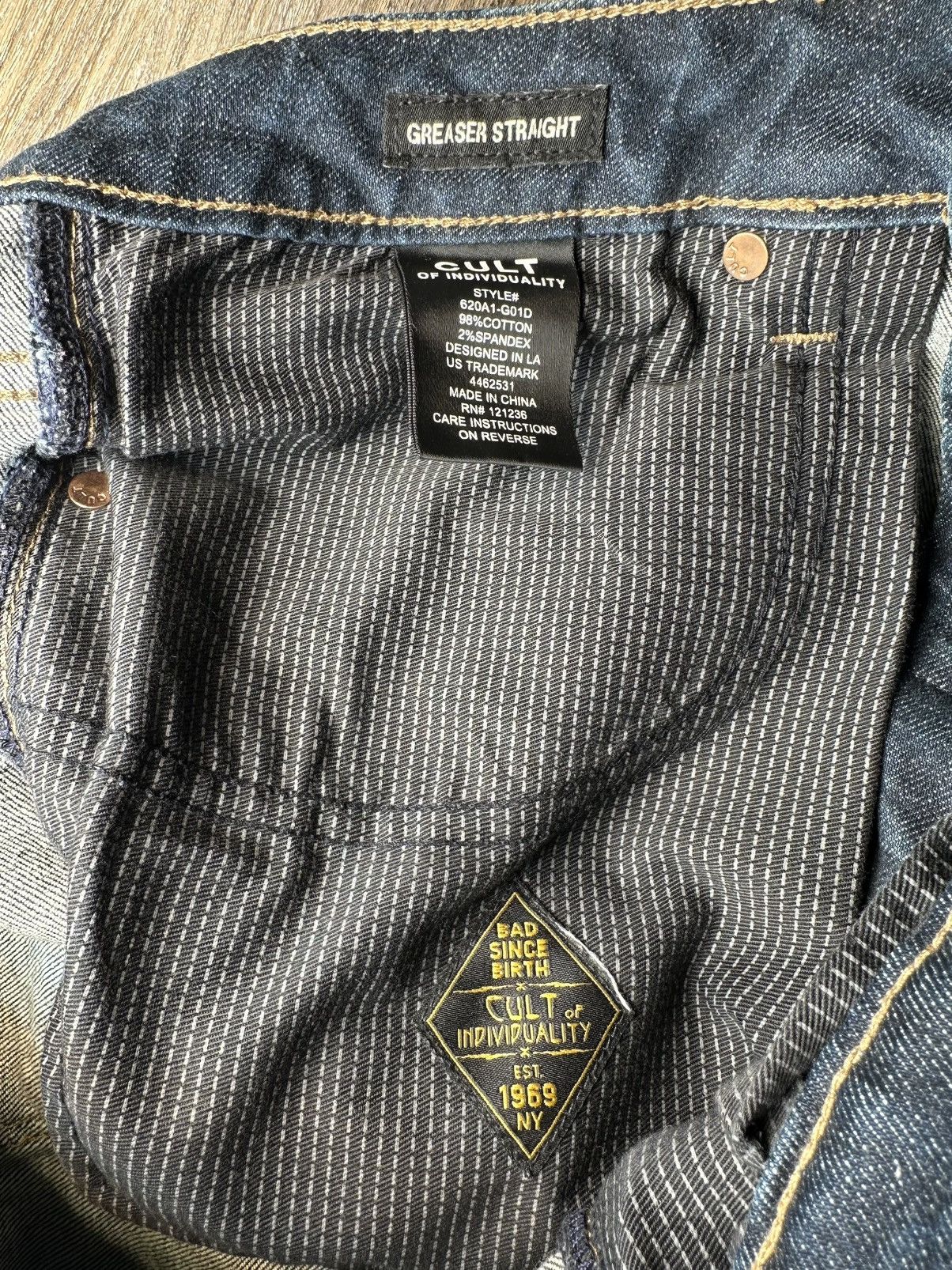 Cult Of Individuality × Vintage CULT OF INDIVIDUALITY men’s jeans Size US 34 / EU 50 - 10 Thumbnail