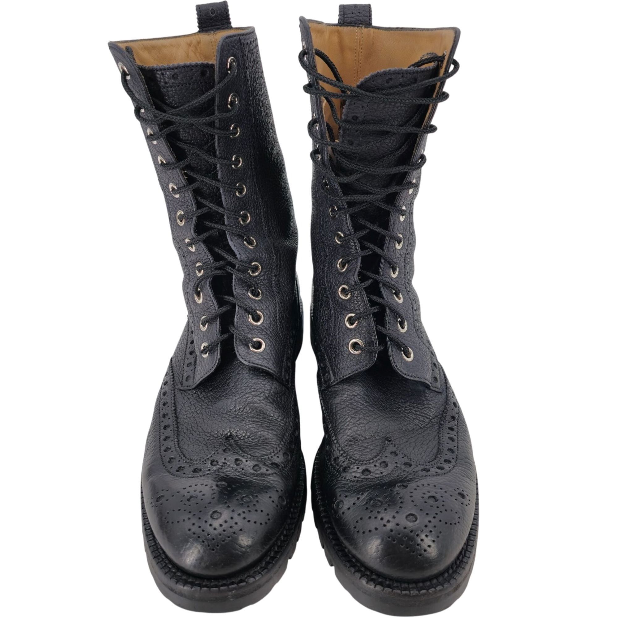 Bally Bally of Switzerland Black Grain Leather Combat Boots Men 8 Size US 8 / EU 41 - 3 Thumbnail