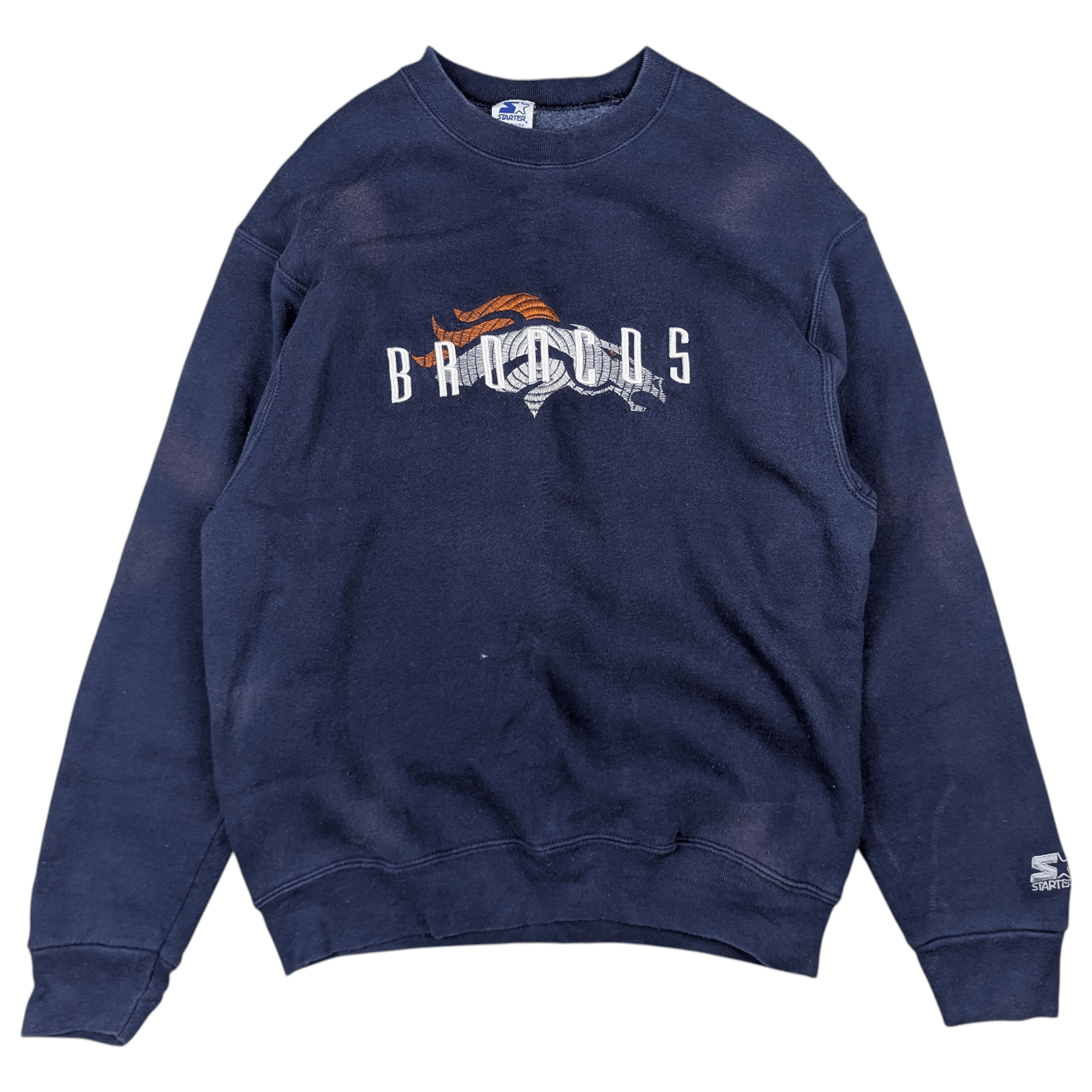 NFL Vintage 90's STARTER NFL Denver Broncos Jumper Sweatshirt Size US M / EU 48-50 / 2 - 3 Thumbnail