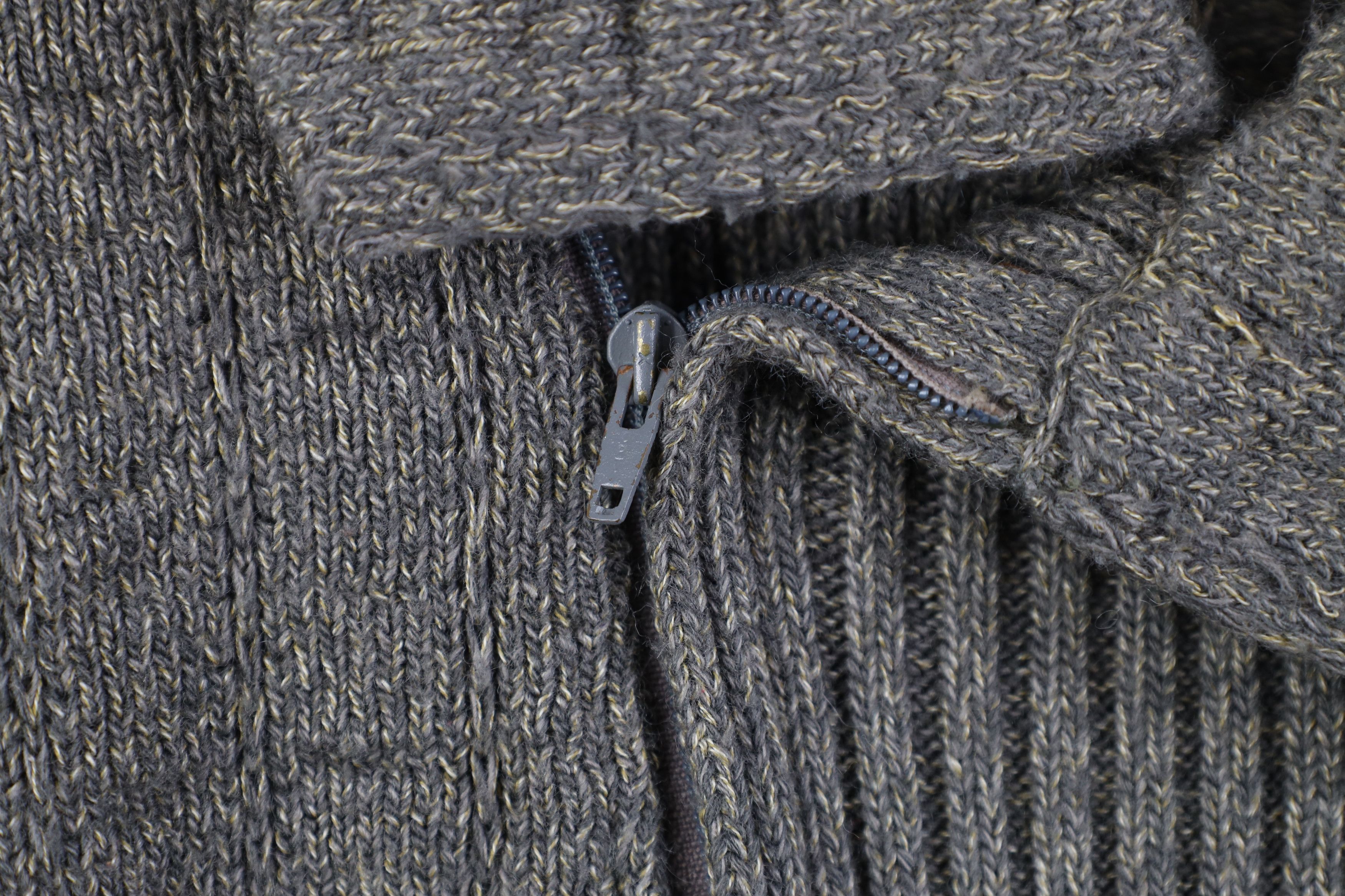 Vintage Vintage 70s 80s Streetwear Asymmetric Collared Sweater Wool Size US L / EU 52-54 / 3 - 4 Thumbnail