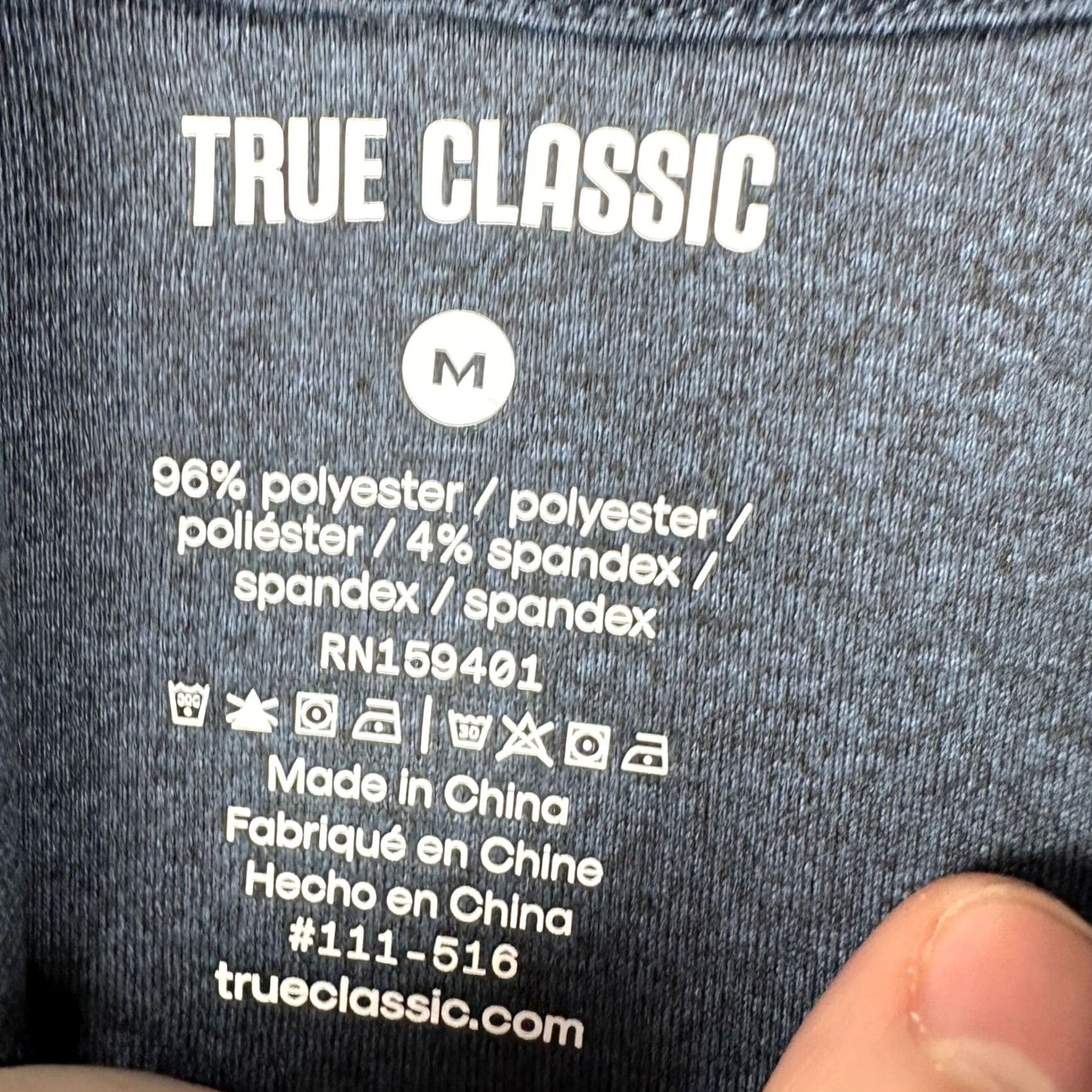 Vintage True Classic Hoodie Shirt Mens Medium Navy Blue Athletic Stretch Long Sleeve NEW Size US M / EU 48-50 / 2 - 5 Thumbnail