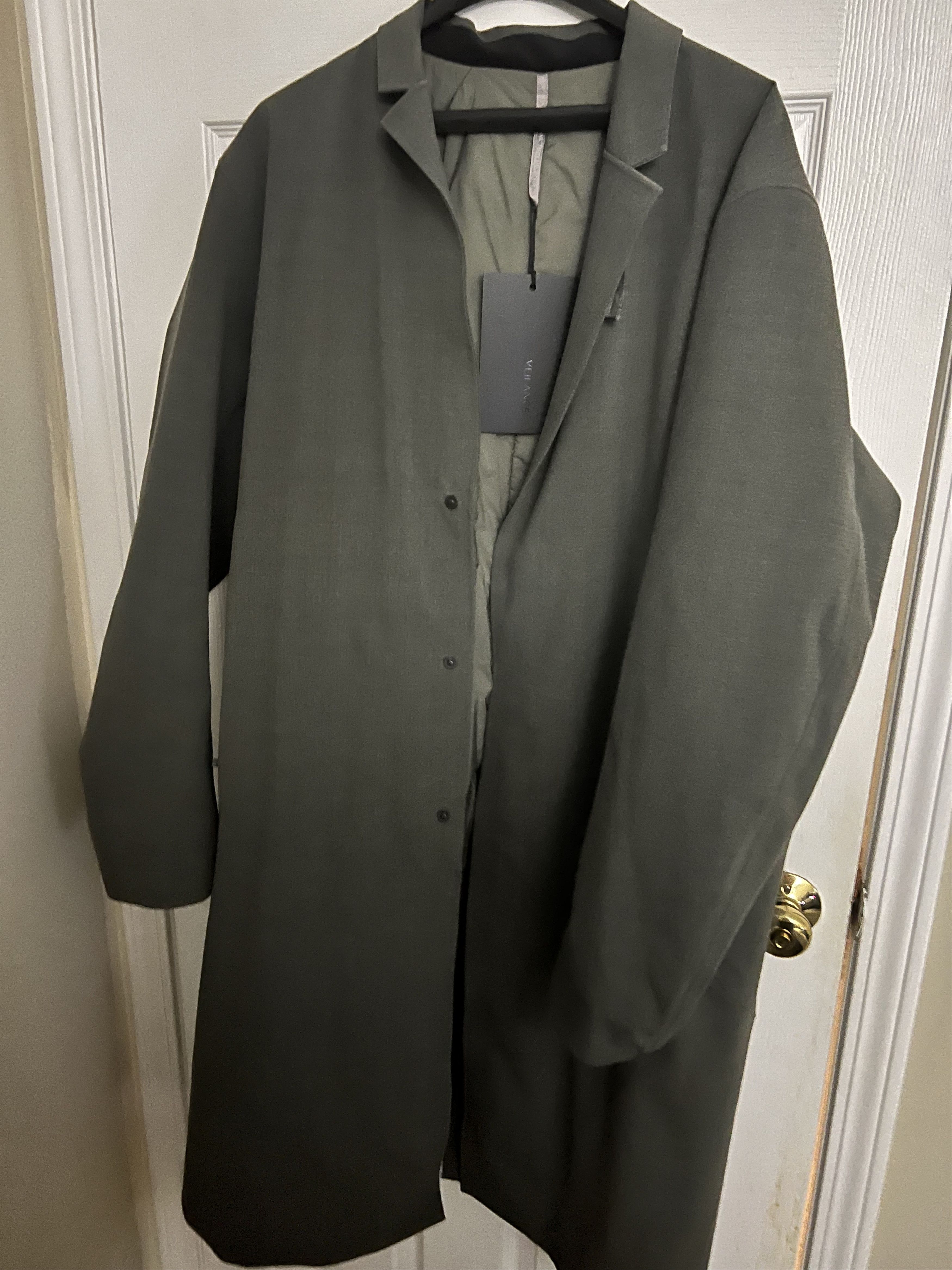 Veilance Lenan Insulated Tech Wool Topcoat Men's | Grailed